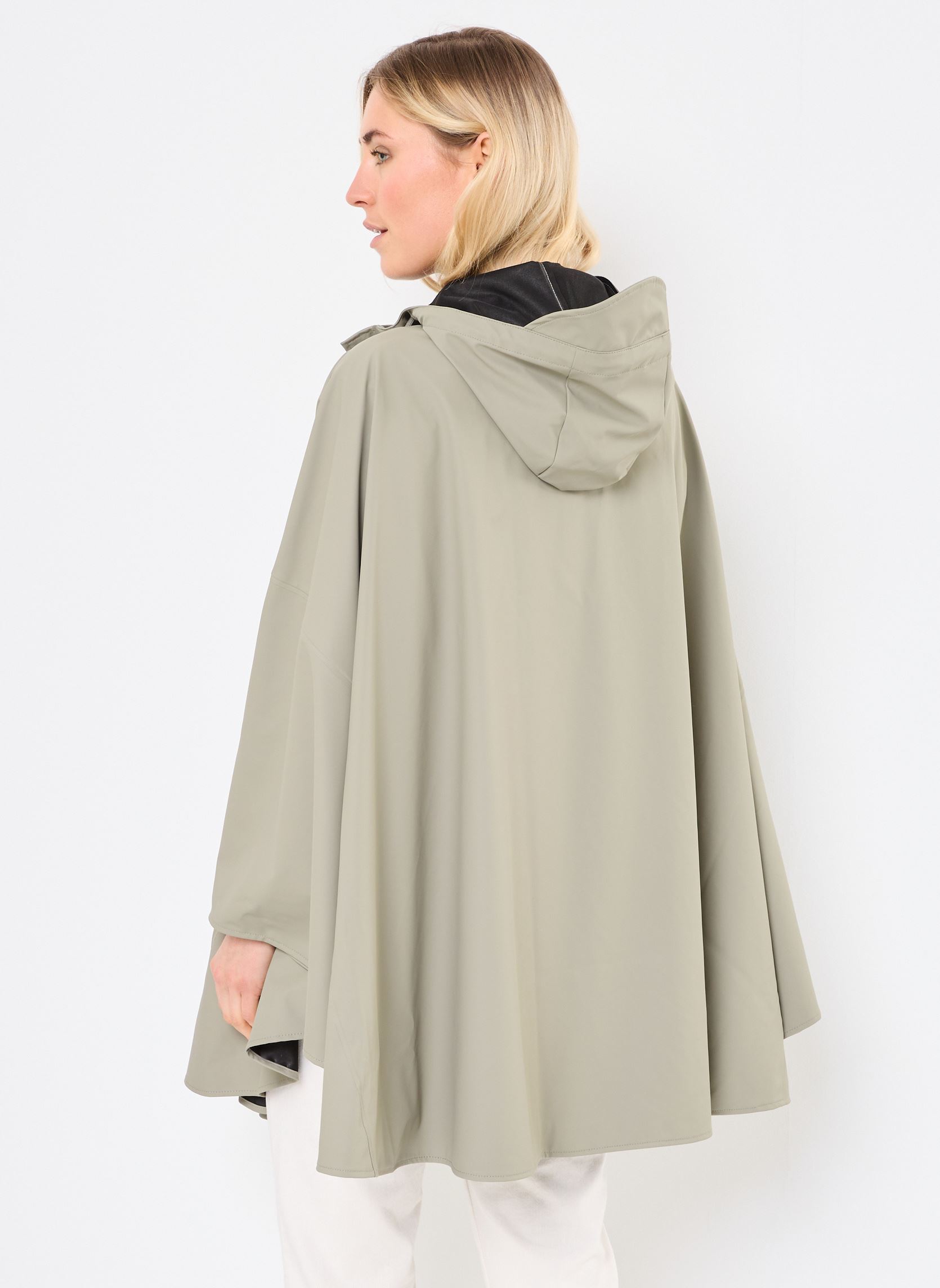 Regenjacken Cape W3 damen beige Rains Regenjacken Cape W3 damen beige DRIFT