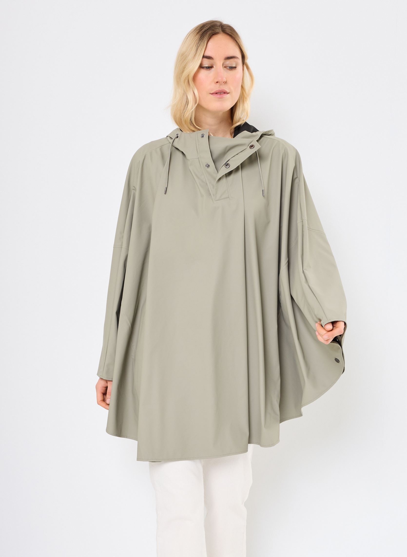 Regenjacken Cape W3 damen beige Rains Regenjacken Cape W3 damen beige DRIFT
