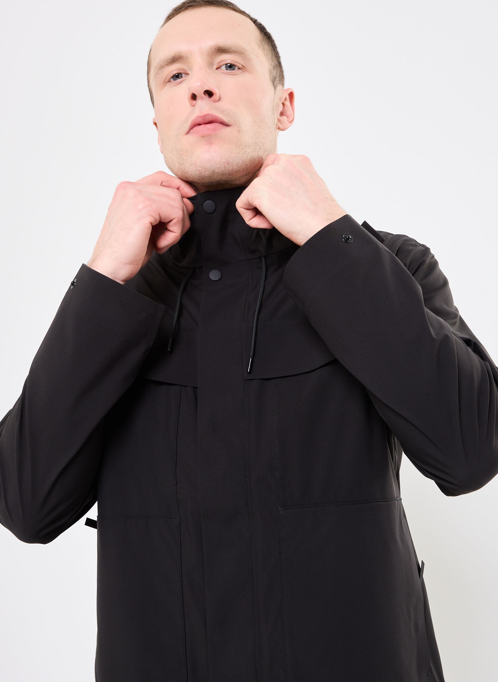 Vestes imperméables Suva Hardshell Cargo Jacket homme noir Rains Vestes imperméables Suva Hardshell Cargo Jacket homme noir BLACK