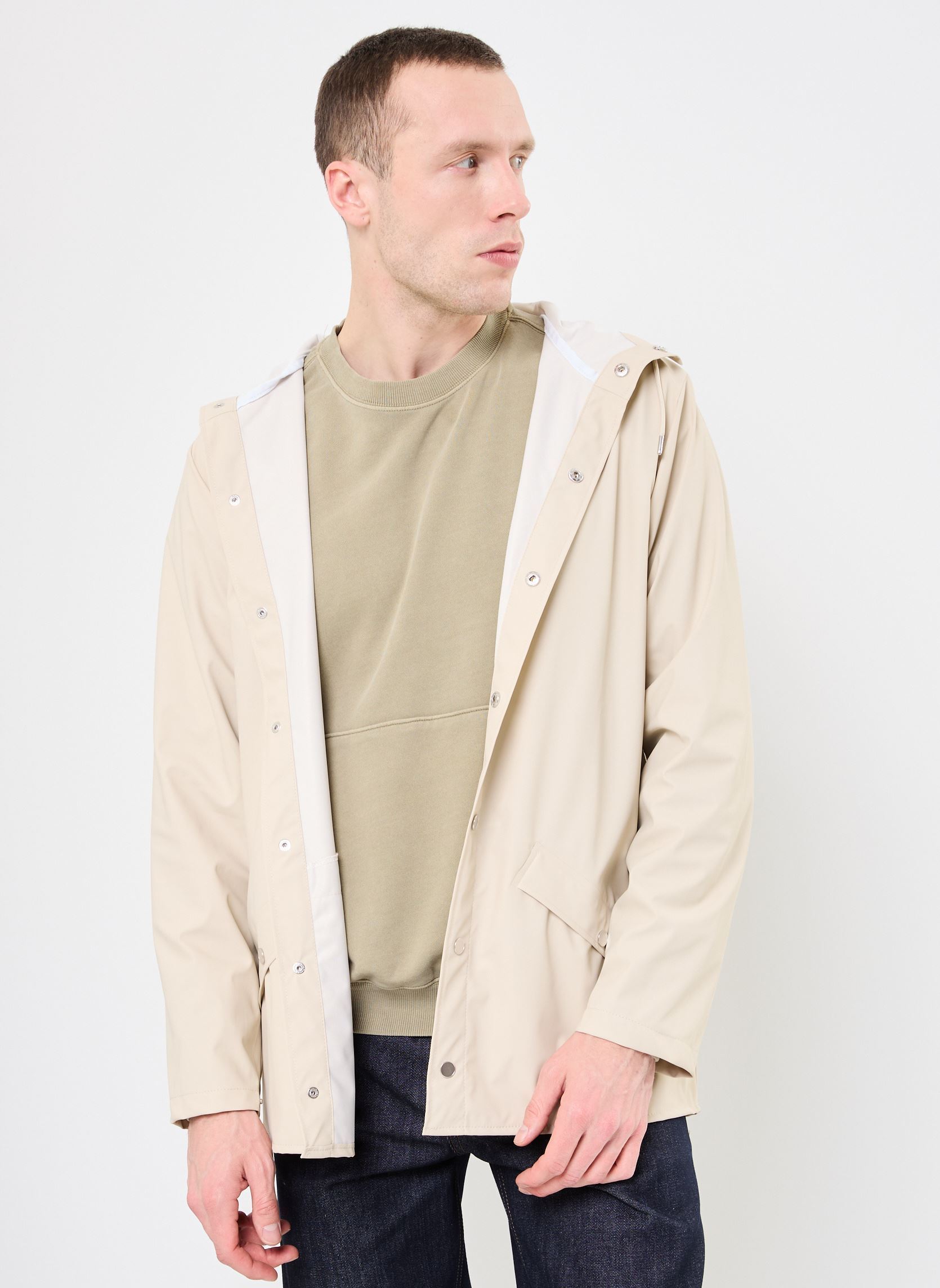 Wasserdichte Jacken Jacket W3 herren beige Rains Wasserdichte Jacken Jacket W3 herren beige DUNE