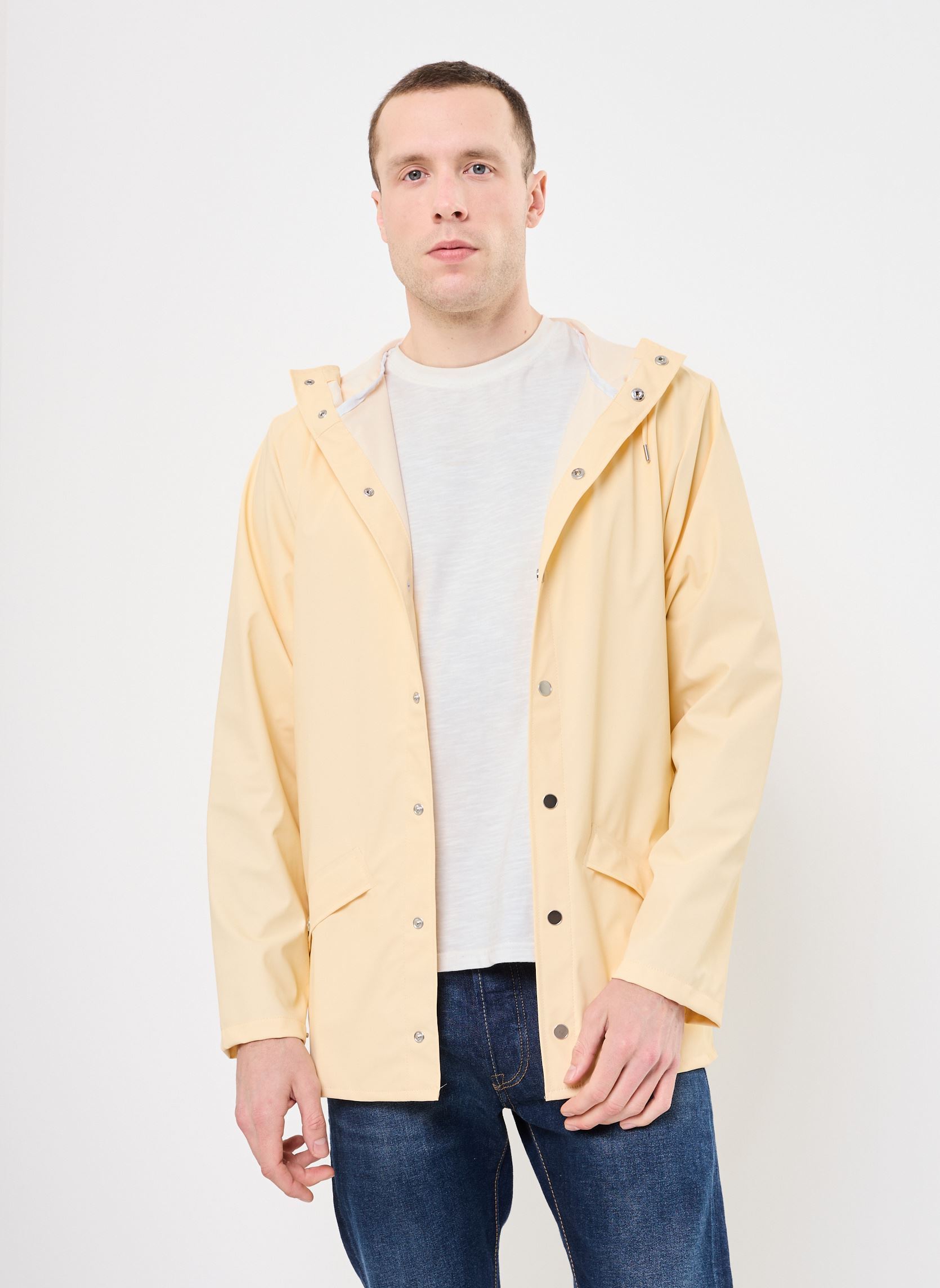 Wasserdichte Jacken Jacket W3 herren gelb Rains Wasserdichte Jacken Jacket W3 herren gelb GLEAM