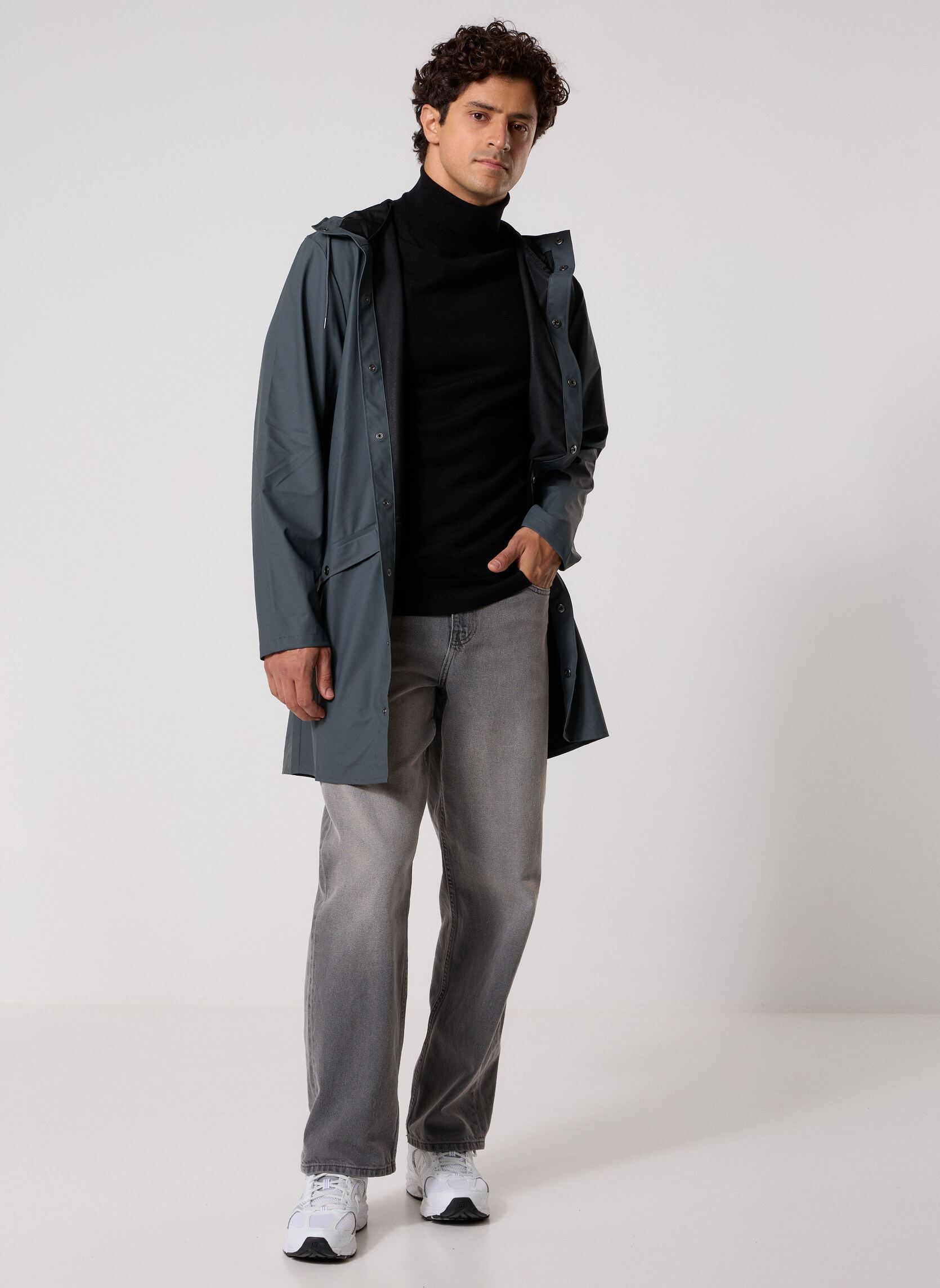 Waterdichte jassen Long Jacket W3 groen Rains Waterdichte jassen Long Jacket W3 groen DARK GREY