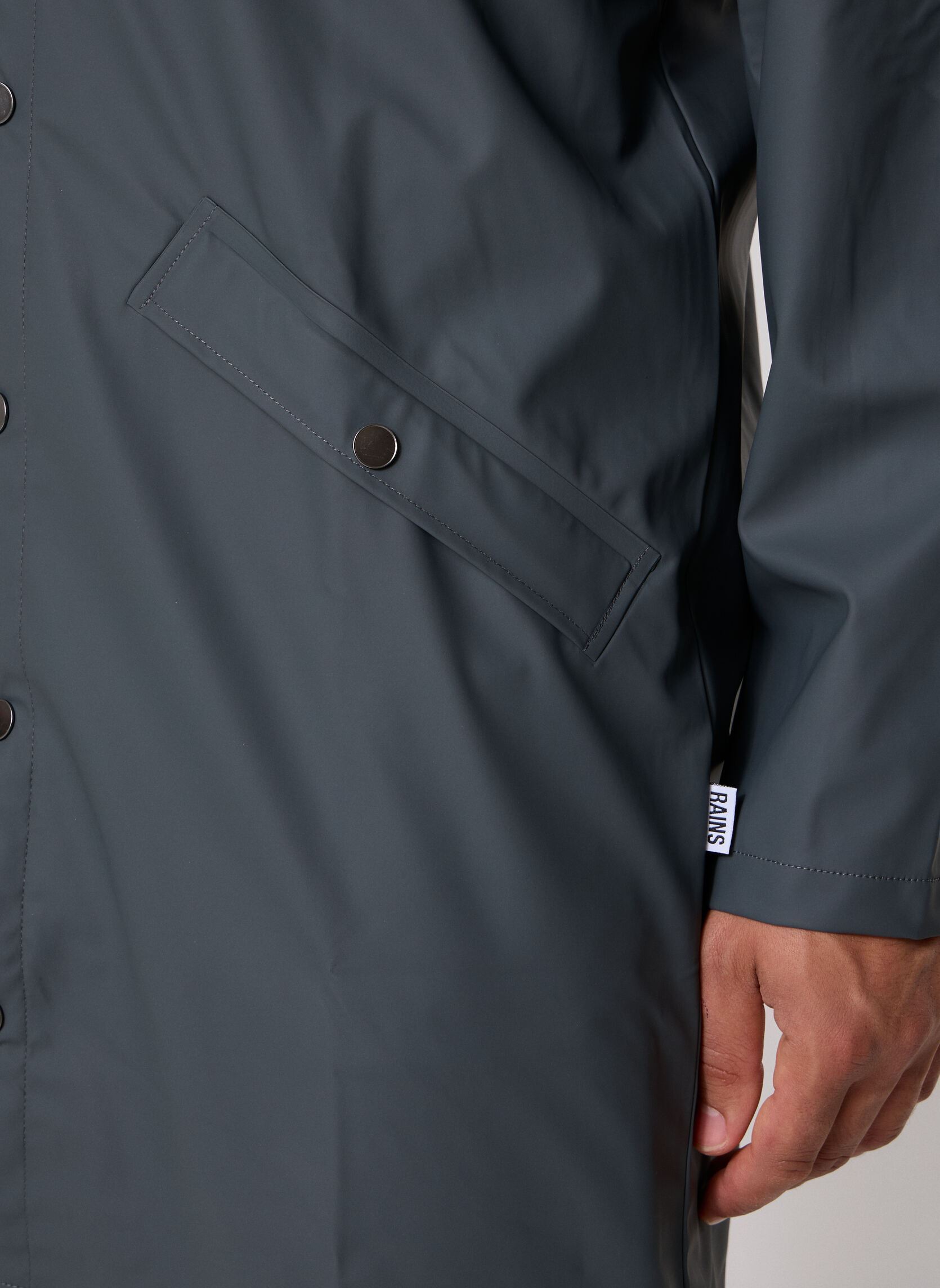 Waterdichte jassen Long Jacket W3 groen Rains Waterdichte jassen Long Jacket W3 groen DARK GREY