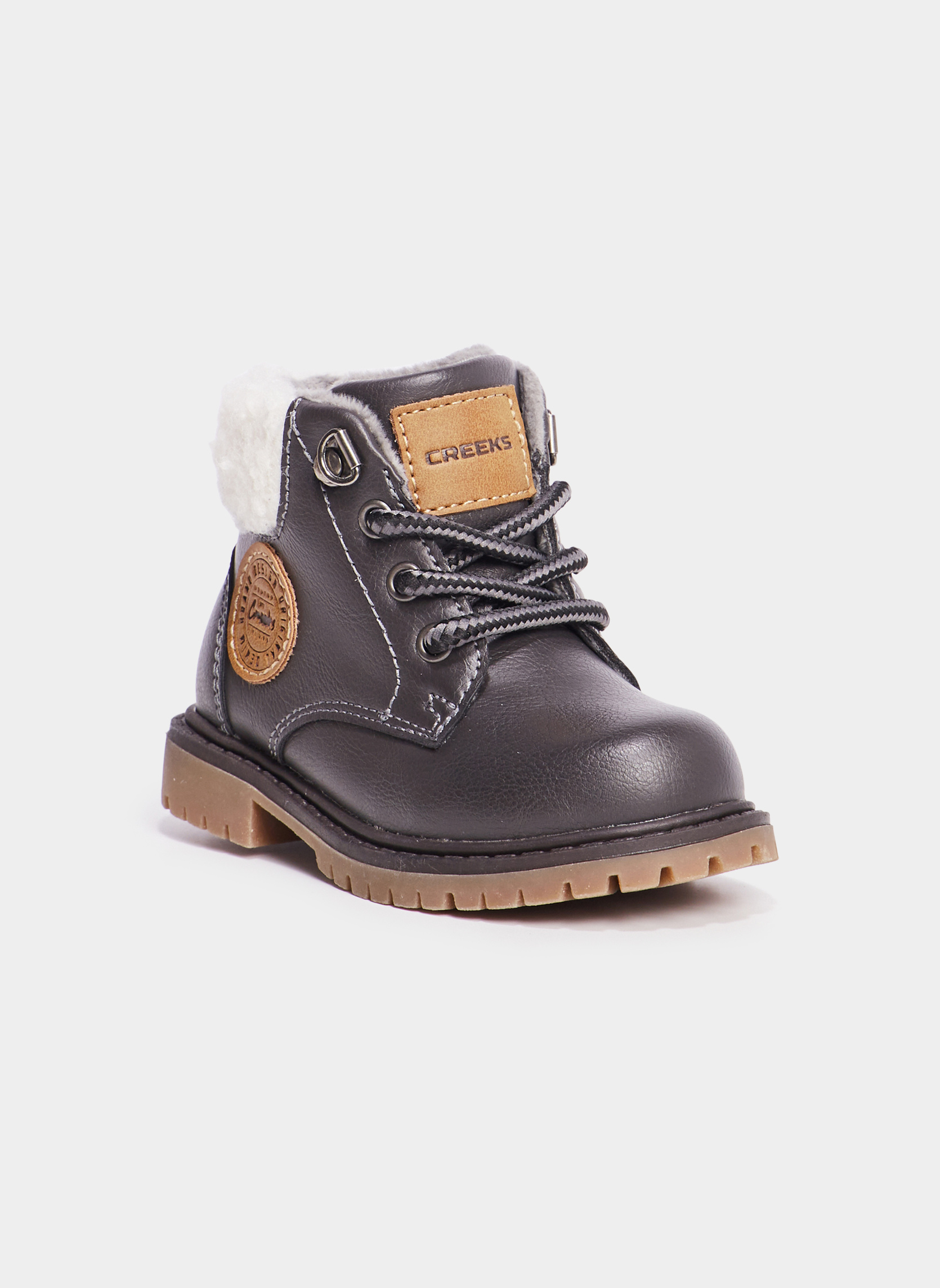 Bottines VPAUL_S_BBG_BO_242 garçon gris CREEKS Bottines VPAUL_S_BBG_BO_242 garçon gris Gris