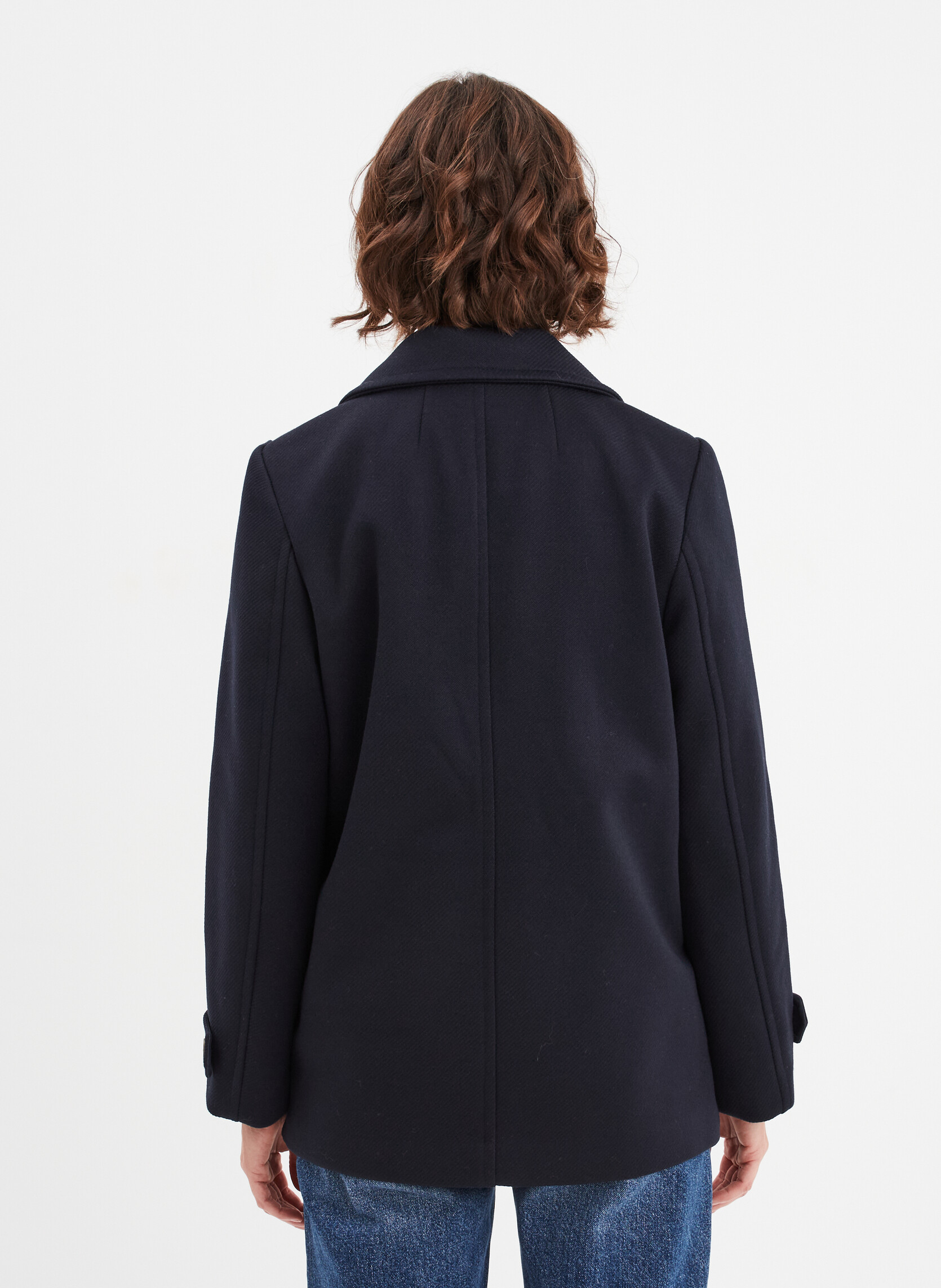 Manteaux classiques Manteau - CRE3_GCORNE femme bleu CREEKS Manteaux classiques Manteau - CRE3_GCORNE femme bleu Bleu marine