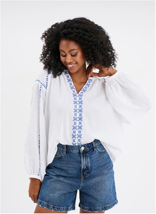 CREEKS Blouses Chemisier, tunique - CRE3_CTREMPETTE femme blanc