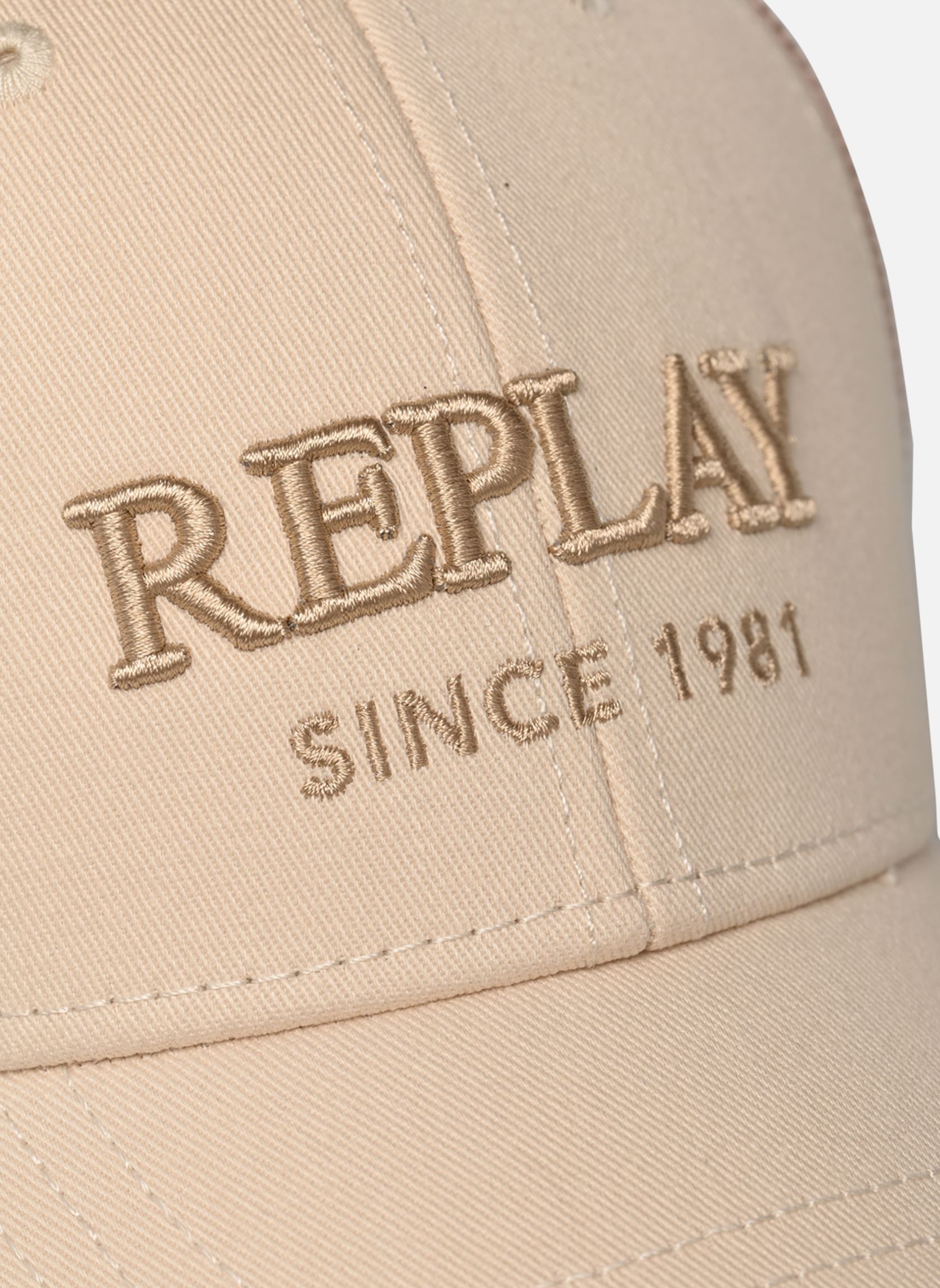 Petten Casquette twill heren wit Replay Petten Casquette twill heren wit WHITE SMOKE