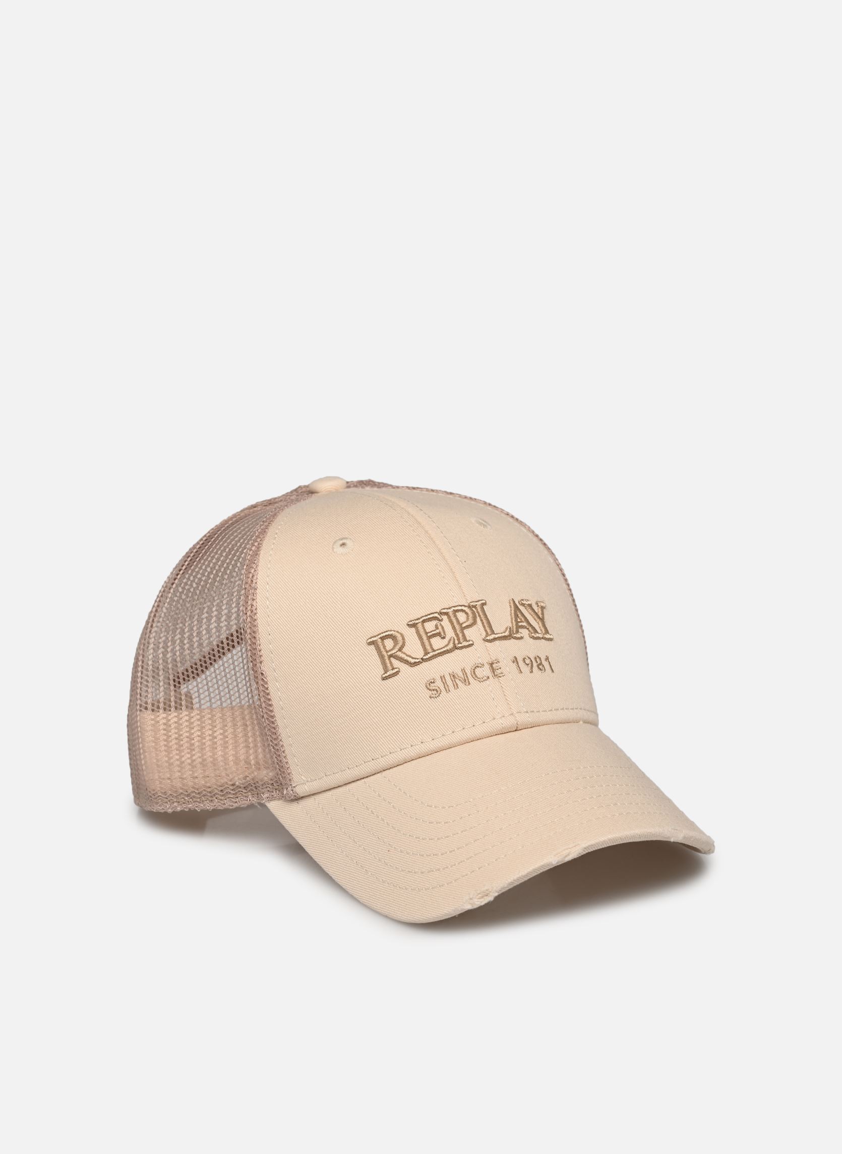 Petten Casquette twill heren wit Replay Petten Casquette twill heren wit WHITE SMOKE