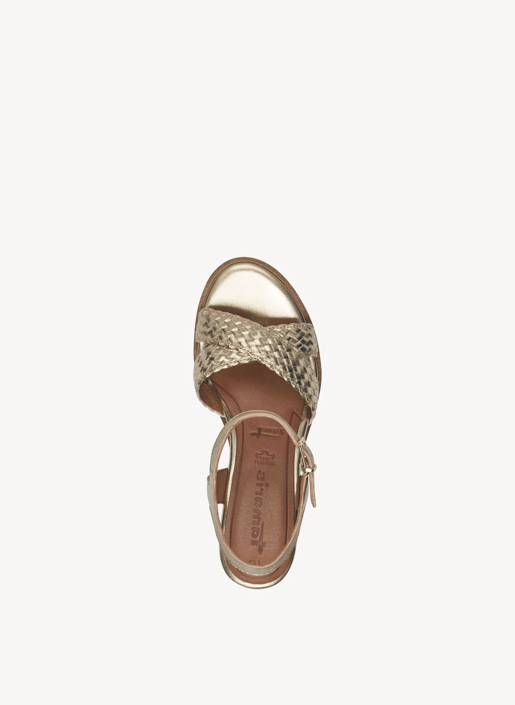 Tamaris Sandale à talon 1-28351-44 femme or | Sarenza France