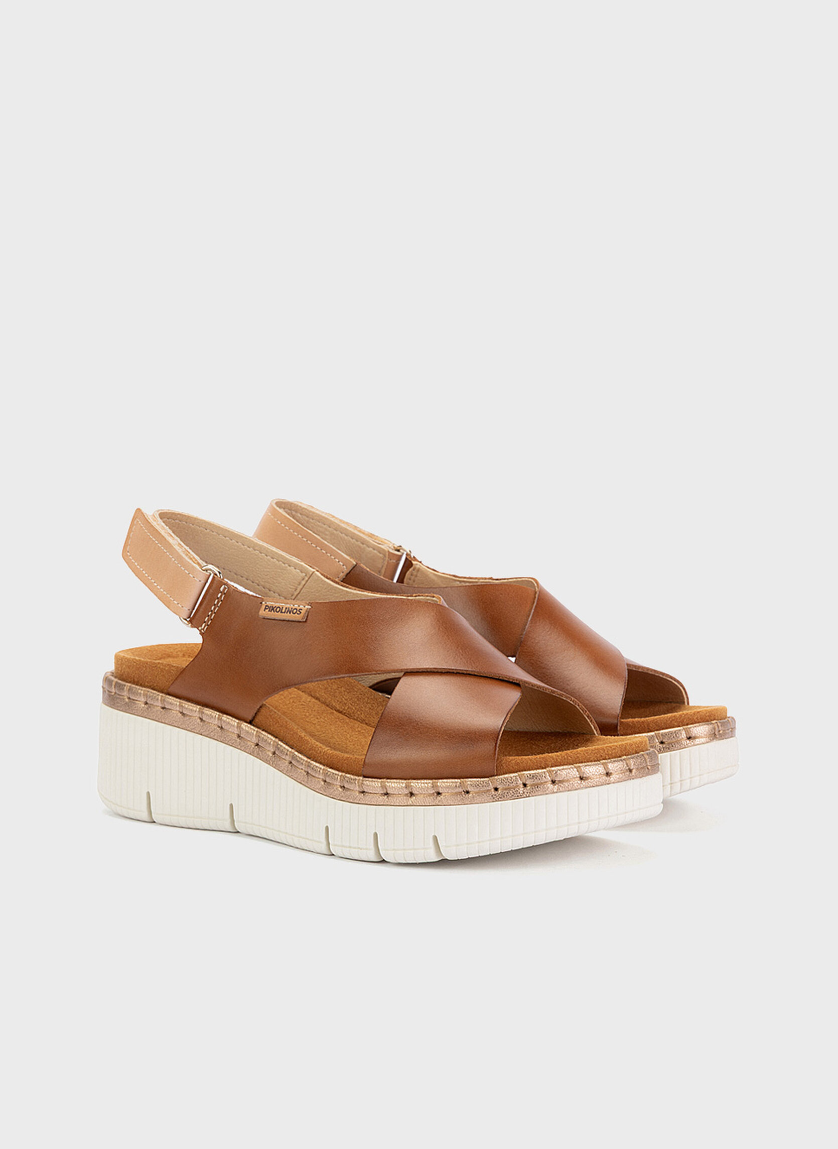 Sandales GOMERA femme marron Pikolinos Sandales GOMERA femme marron Cognac