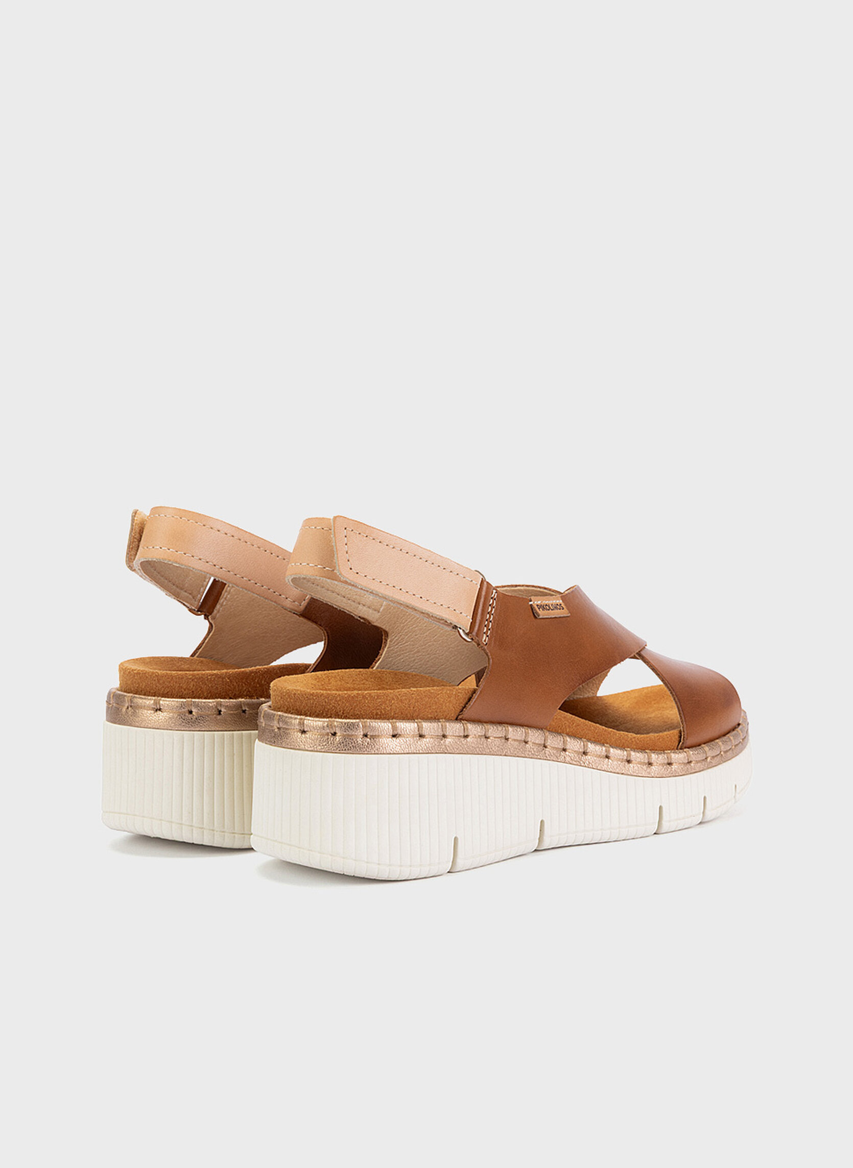 Sandales GOMERA femme marron Pikolinos Sandales GOMERA femme marron Cognac