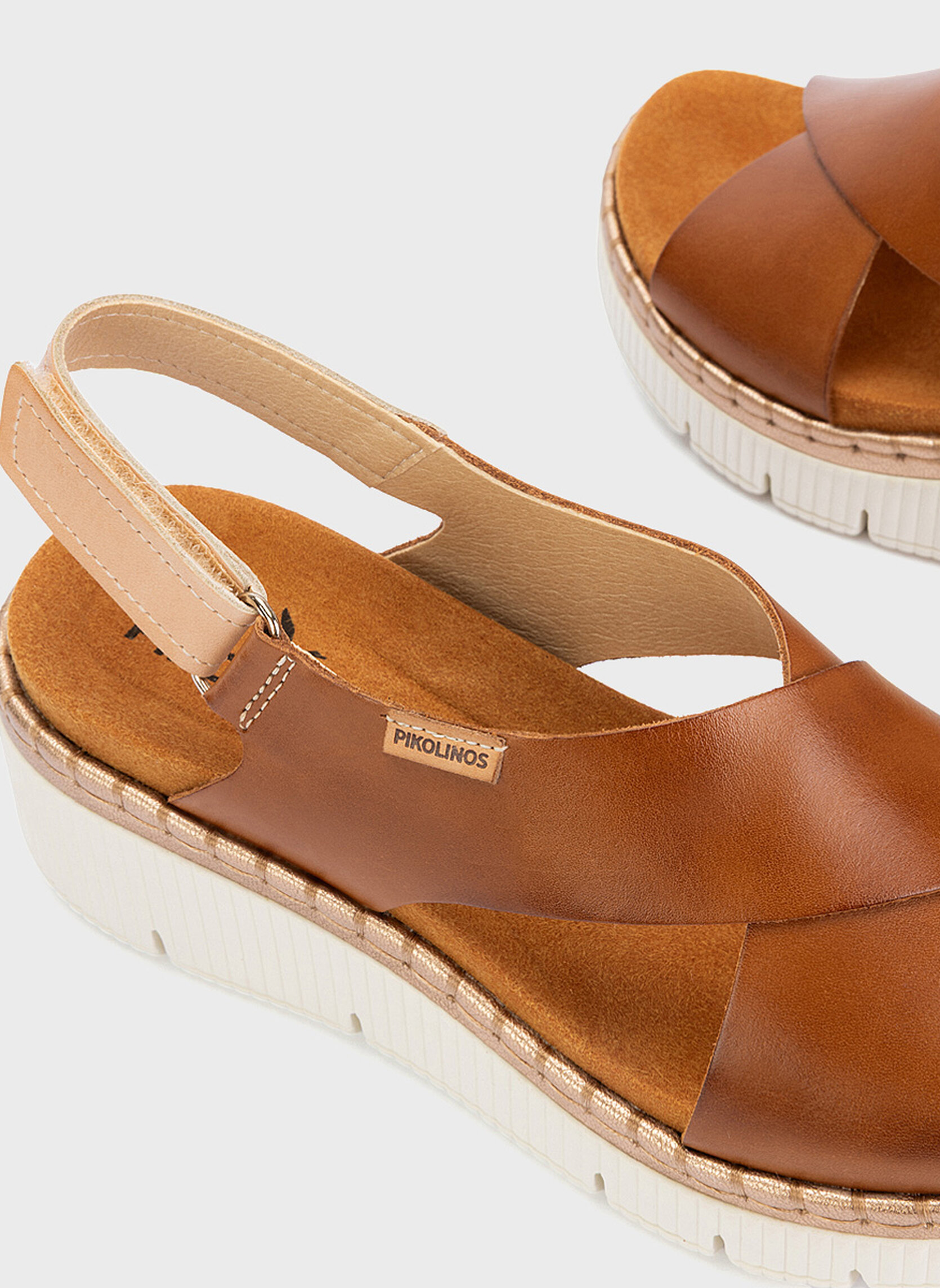Sandales GOMERA femme marron Pikolinos Sandales GOMERA femme marron Cognac
