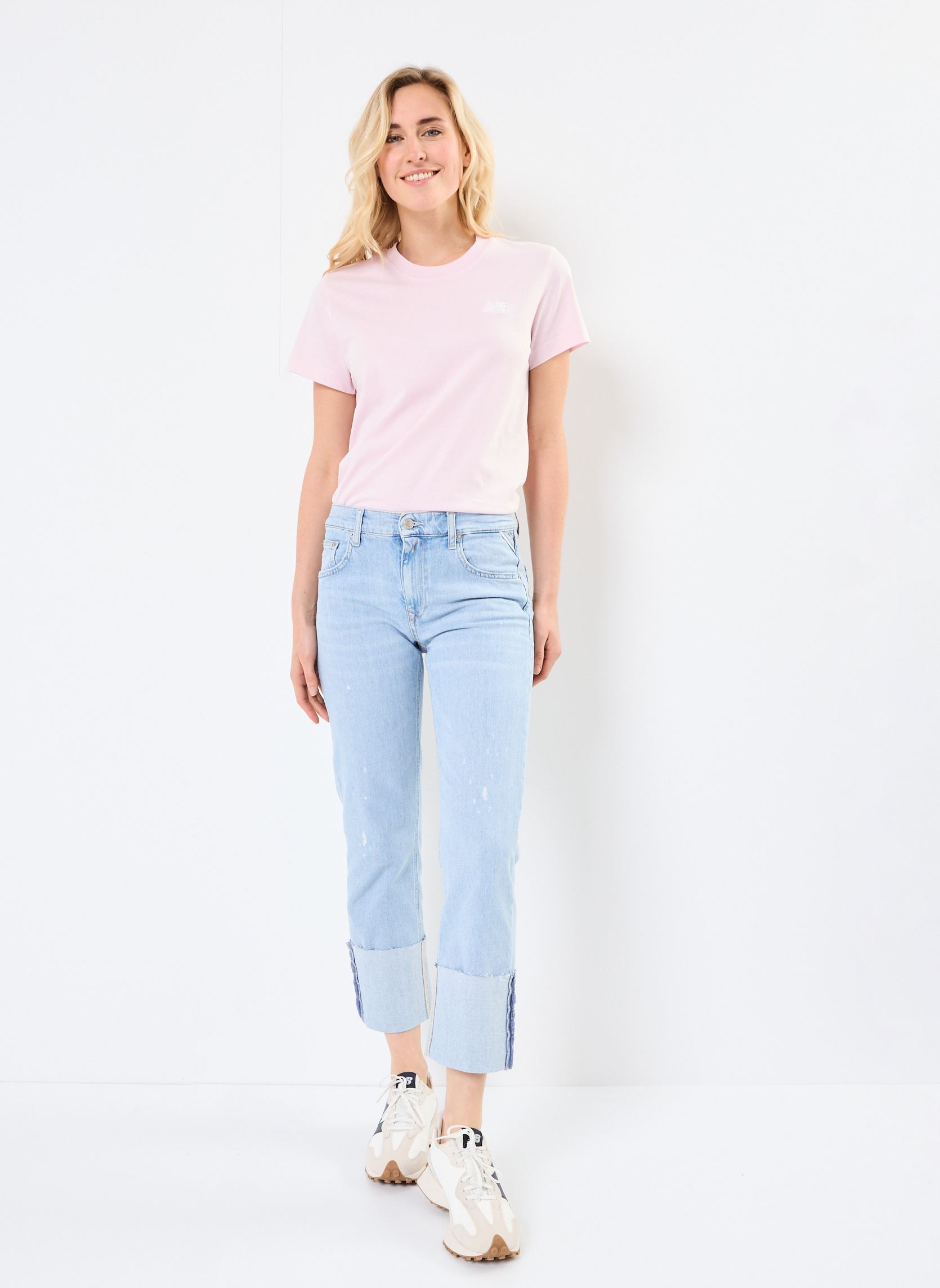 Straight Fit Jeans AKEME Pants damen blau Replay Straight Fit Jeans AKEME Pants damen blau SUPER LIGHT BLUE