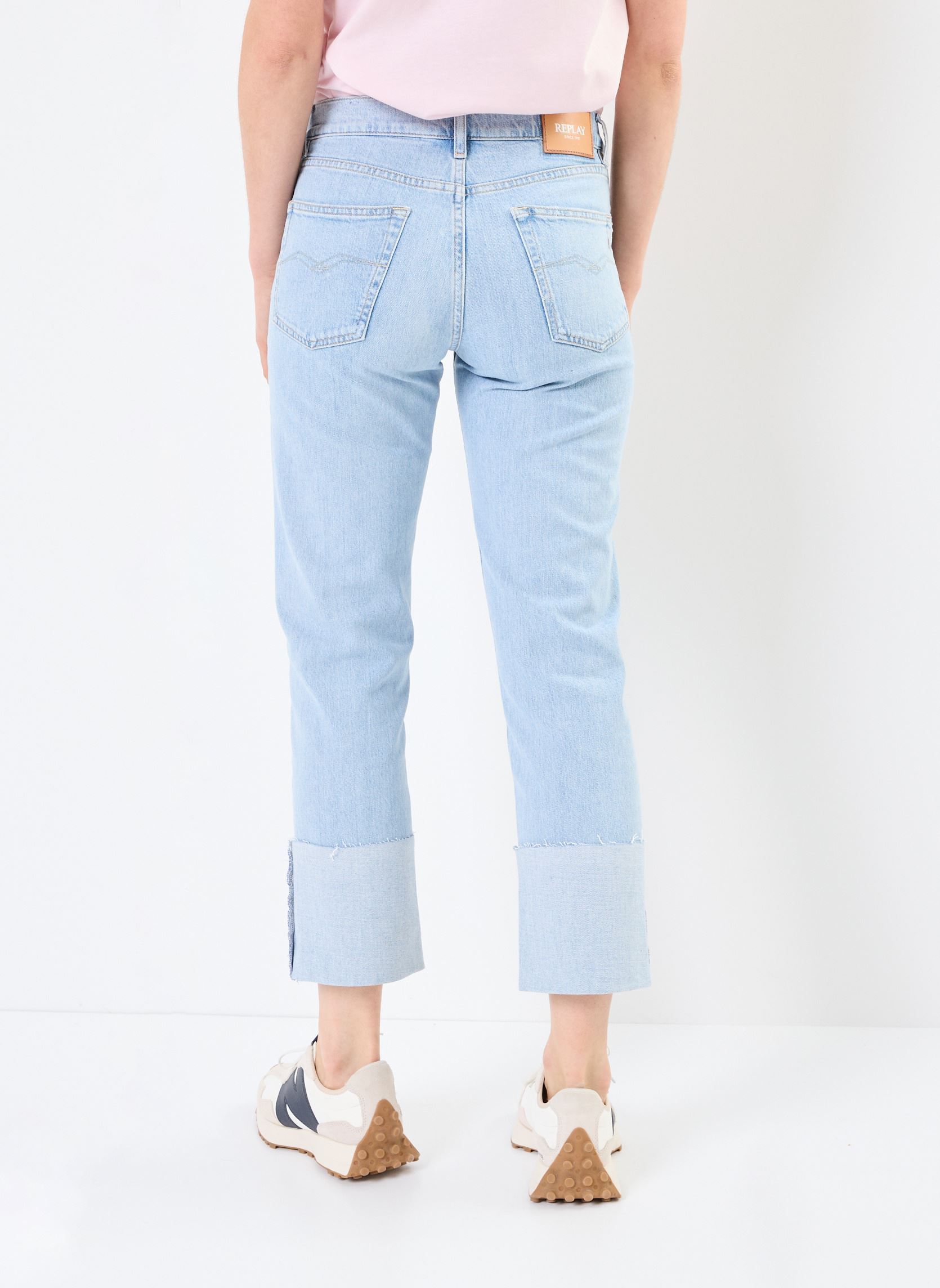 Straight Fit Jeans AKEME Pants damen blau Replay Straight Fit Jeans AKEME Pants damen blau SUPER LIGHT BLUE
