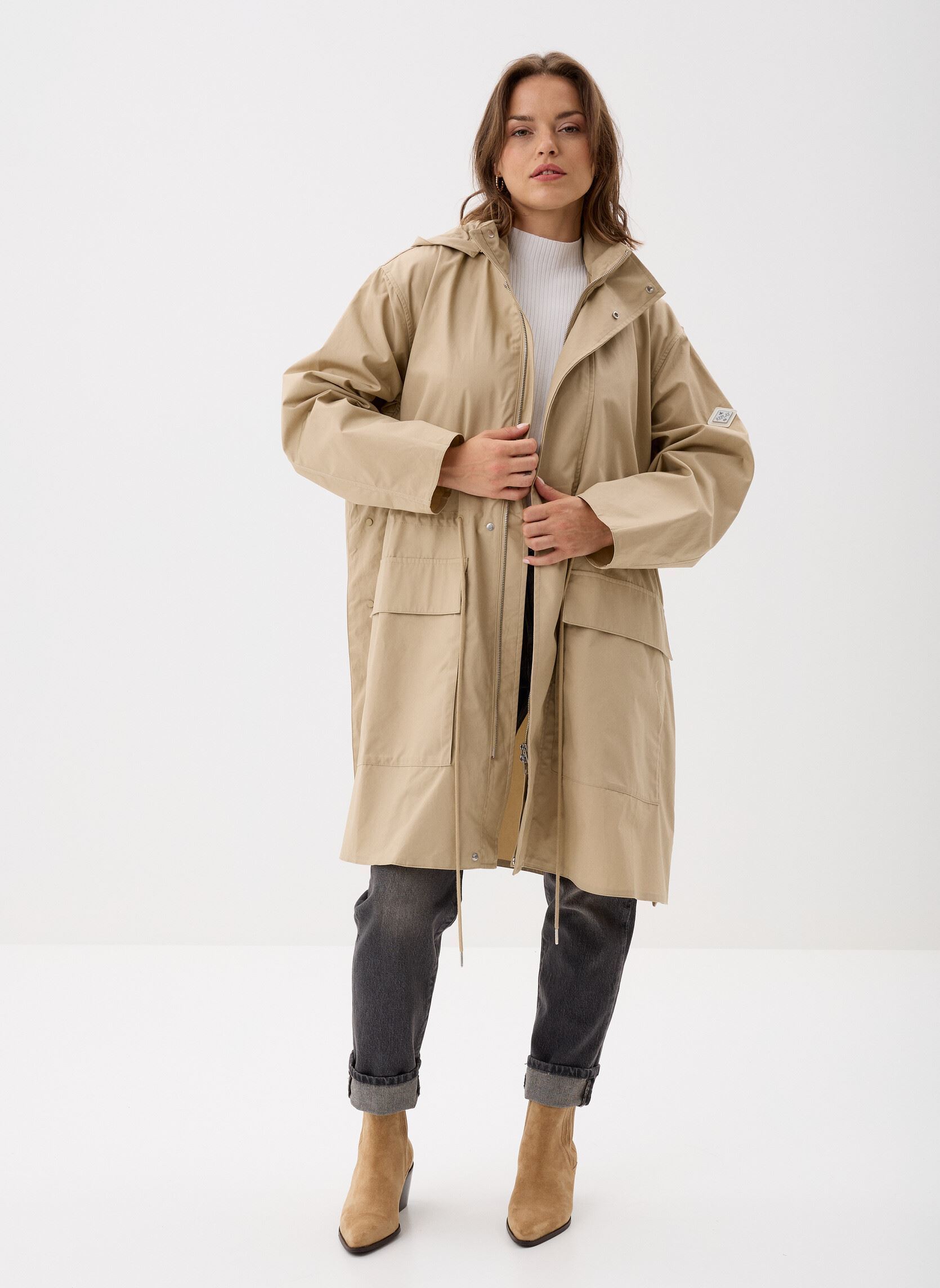 Regenjacken blouson RELAXED damen beige Replay Regenjacken blouson RELAXED damen beige SAND