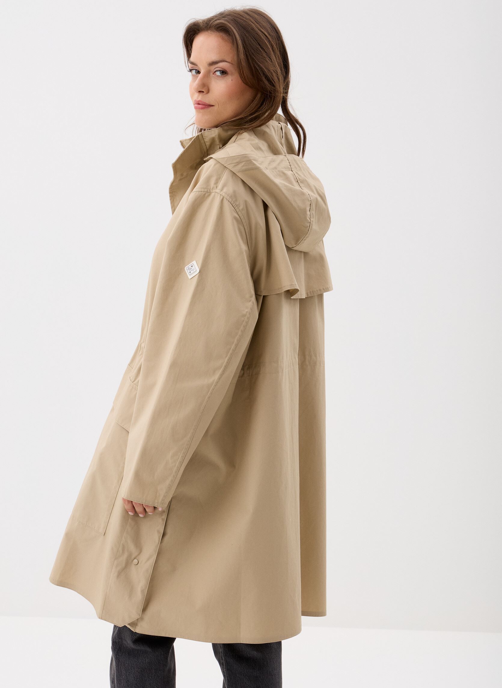 Regenjacken blouson RELAXED damen beige Replay Regenjacken blouson RELAXED damen beige SAND