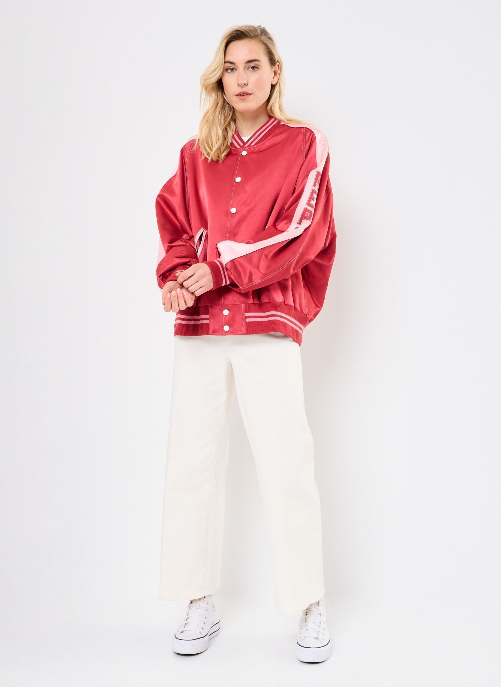 Bomberjacks blouson BOYFIT dames rood Replay Bomberjacks blouson BOYFIT dames rood ROCOCCO RED