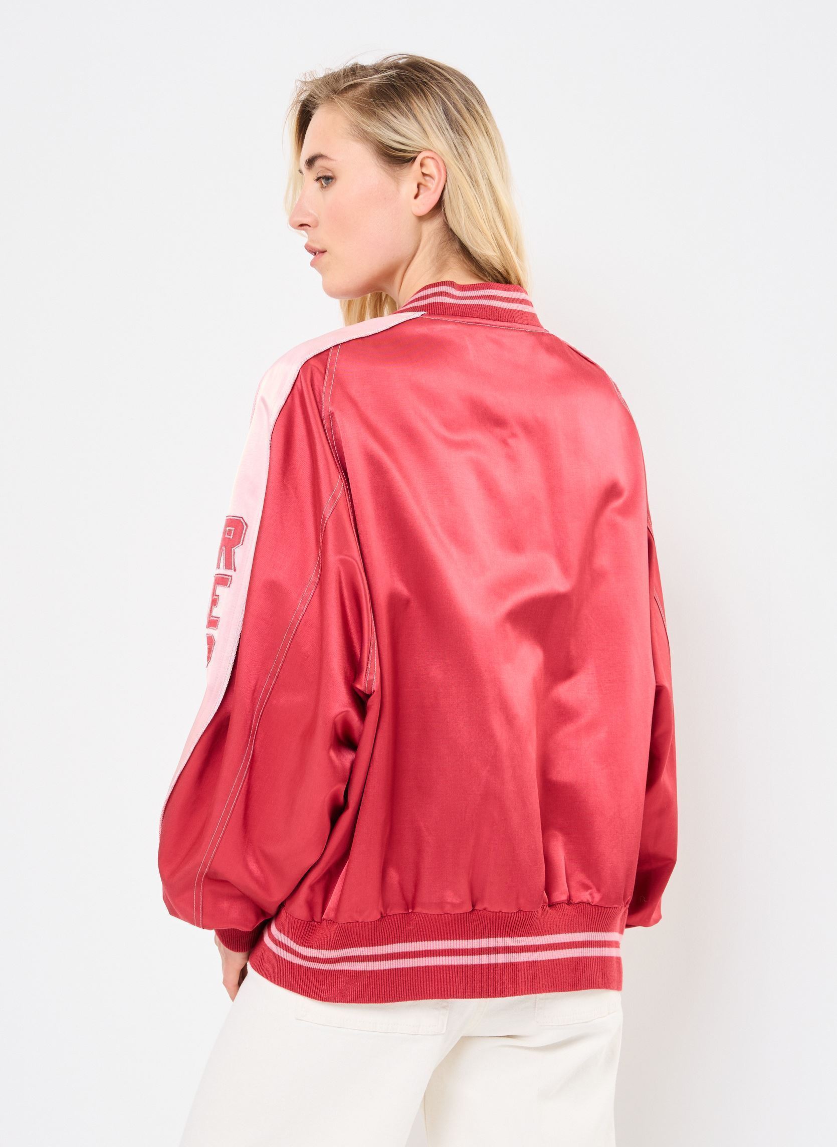 Bomberjacks blouson BOYFIT dames rood Replay Bomberjacks blouson BOYFIT dames rood ROCOCCO RED