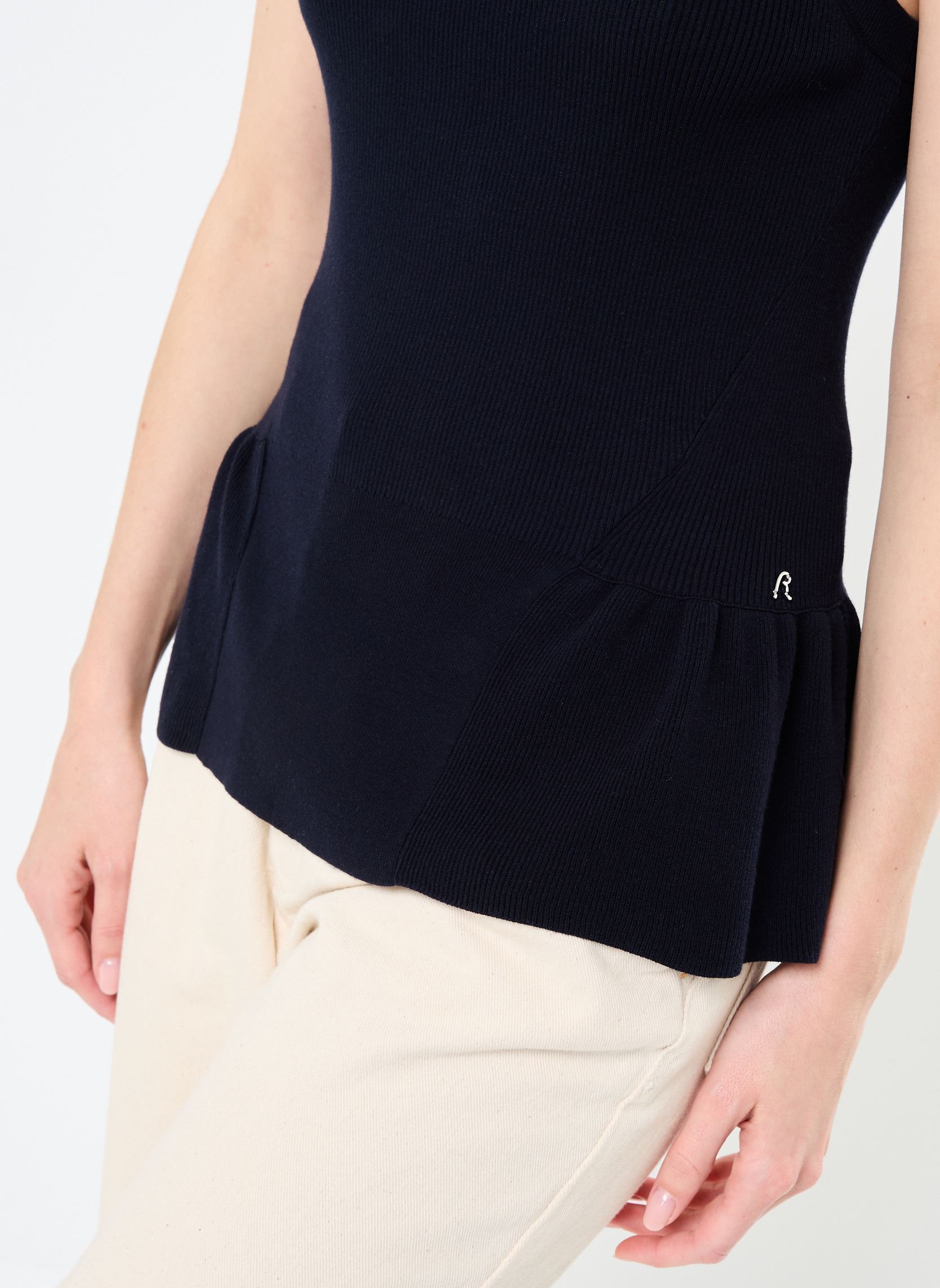 Hemdjes pull en viscose REGULAR dames blauw Replay Hemdjes pull en viscose REGULAR dames blauw BLUE