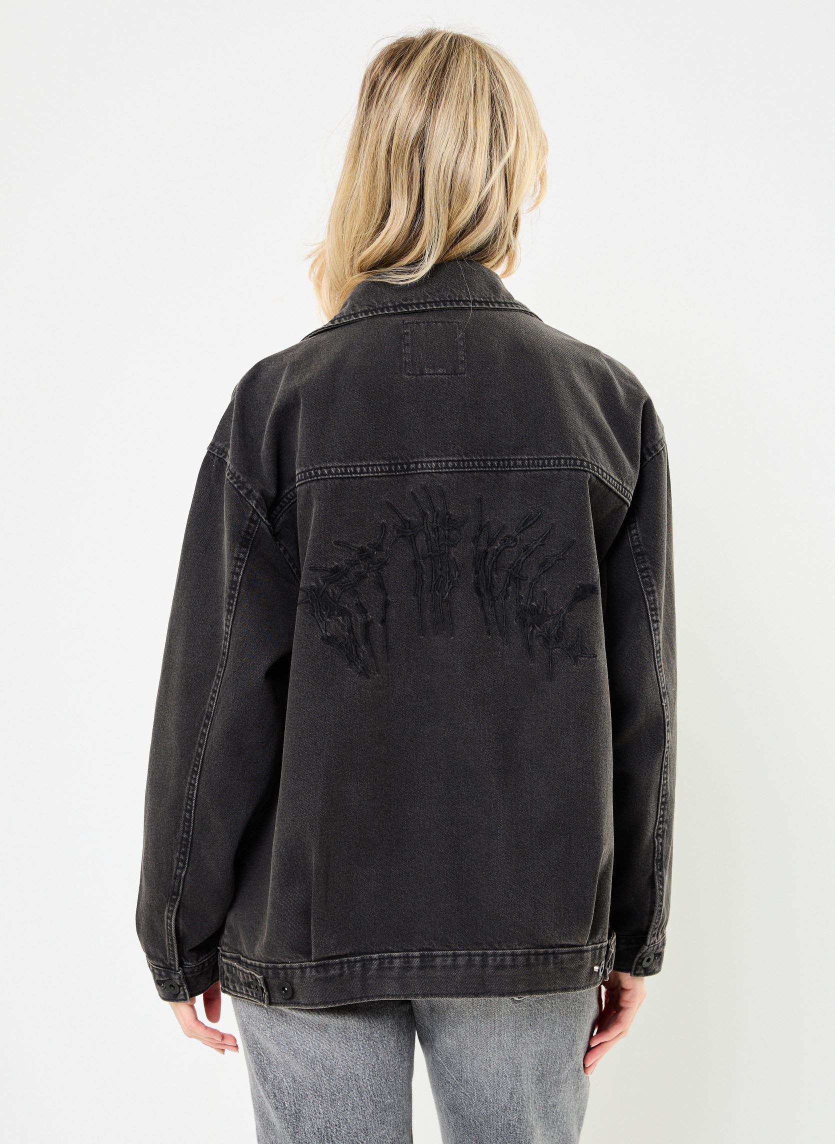 Jeansjacken Pitstop Denim Metal Station Jacket damen schwarz Vans Jeansjacken Pitstop Denim Metal Station Jacket damen schwarz WASHED BLACK
