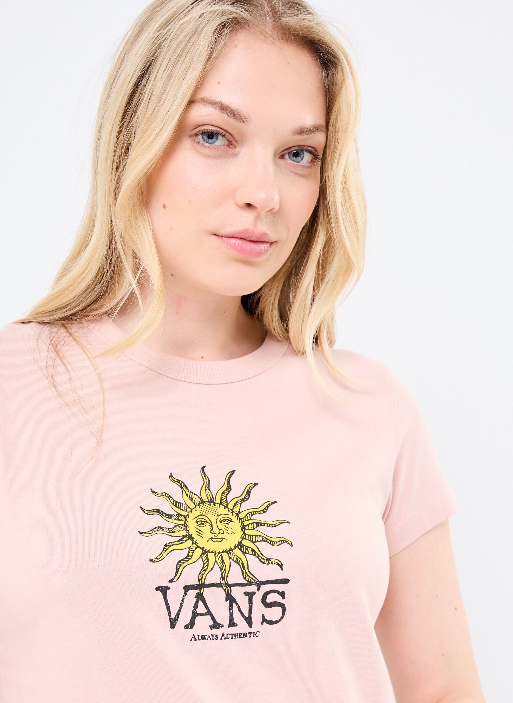 Tee-shirts manches courtes COSMIC RAY MINI SS femme rose Vans Tee-shirts manches courtes COSMIC RAY MINI SS femme rose SEPIA ROSE