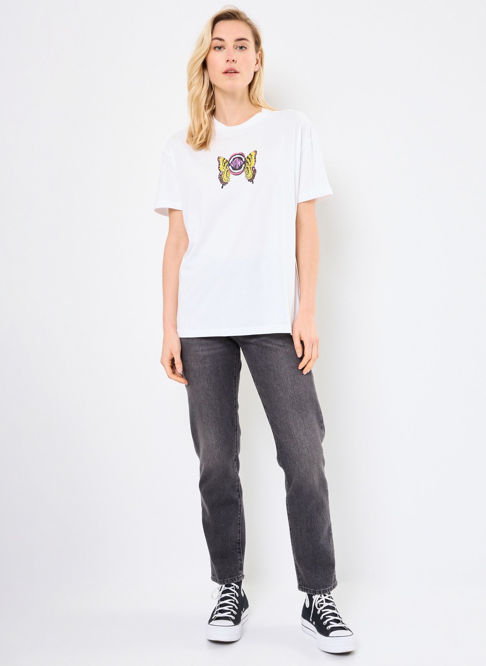 Tee-shirts manches courtes ETHEREAL OS SS femme blanc Vans Tee-shirts manches courtes ETHEREAL OS SS femme blanc WHITE