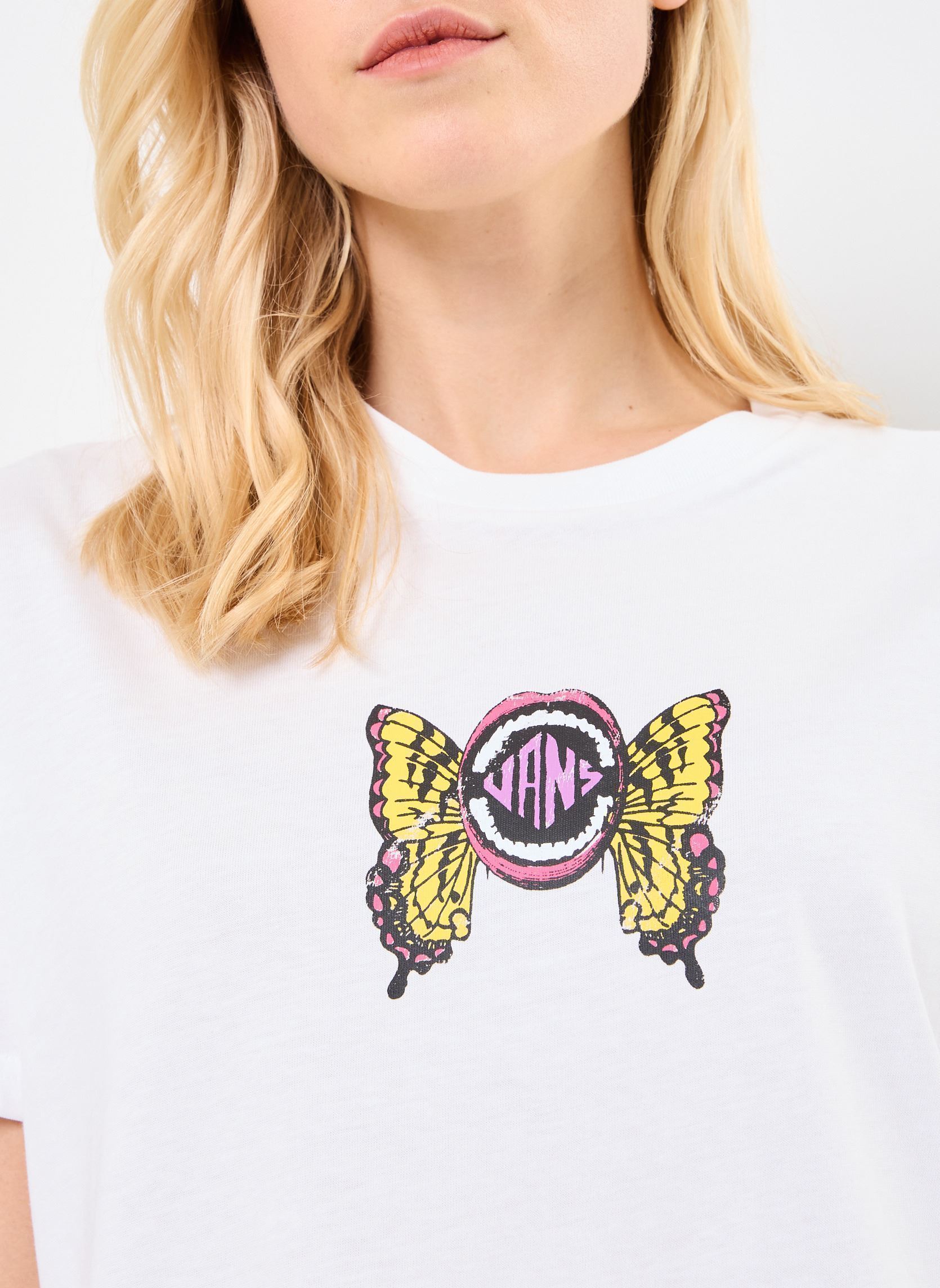 Tee-shirts manches courtes ETHEREAL OS SS femme blanc Vans Tee-shirts manches courtes ETHEREAL OS SS femme blanc WHITE
