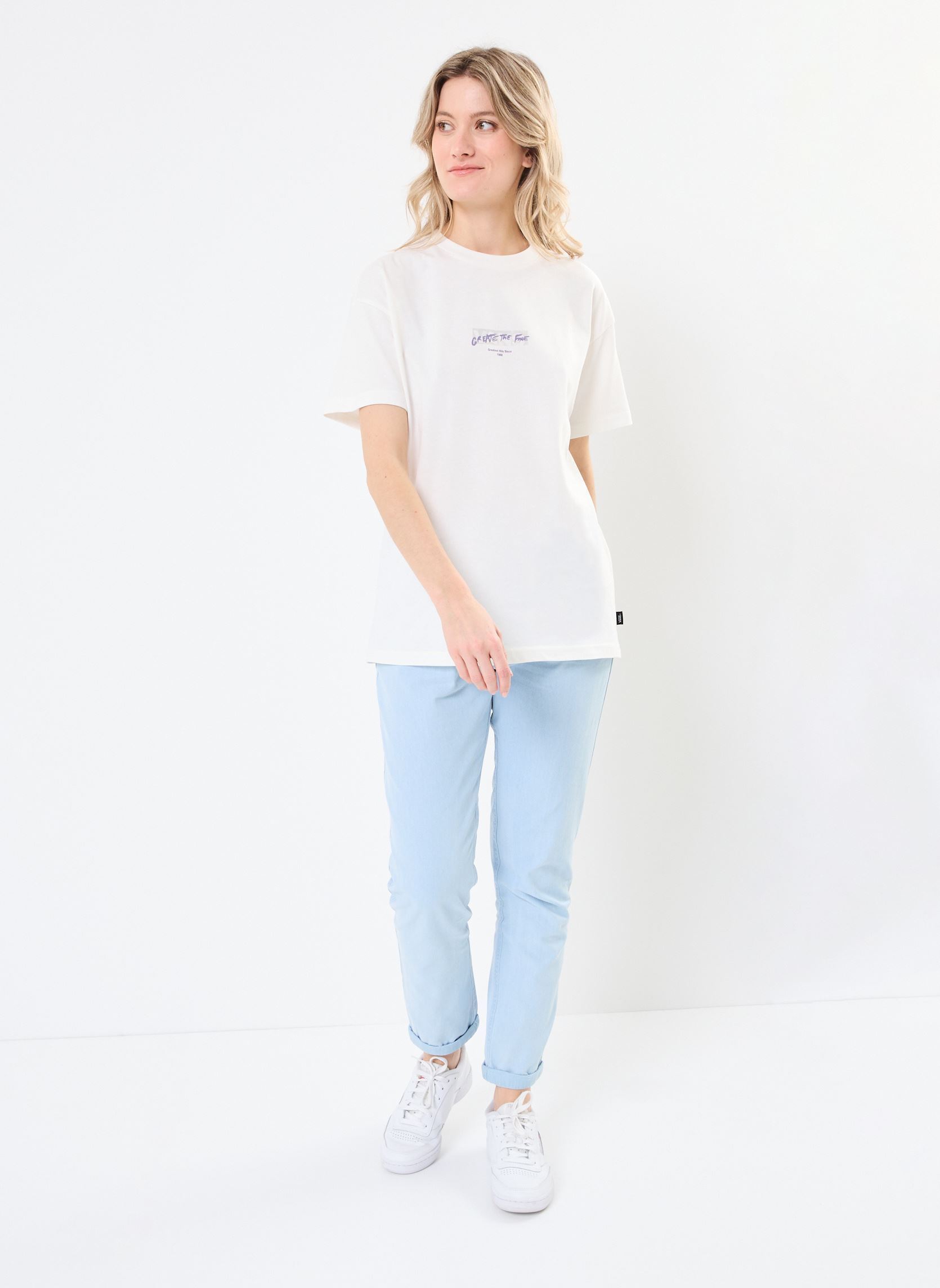 Tee-shirts manches courtes Firemade Oversized SS femme blanc Vans Tee-shirts manches courtes Firemade Oversized SS femme blanc MARSHMALLOW