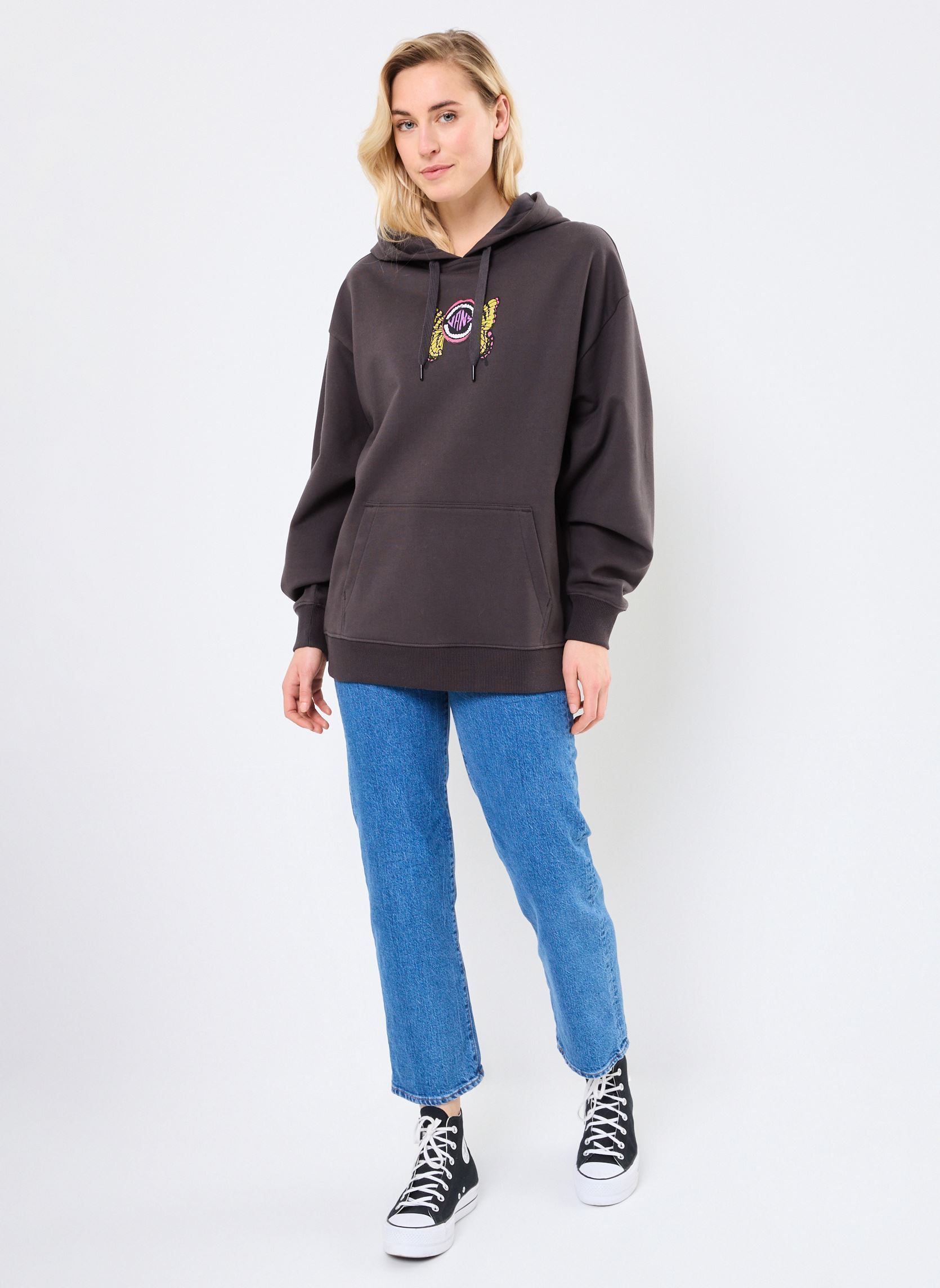 Sweats à capuche ETHEREAL OS PO femme noir Vans Sweats à capuche ETHEREAL OS PO femme noir BLACK