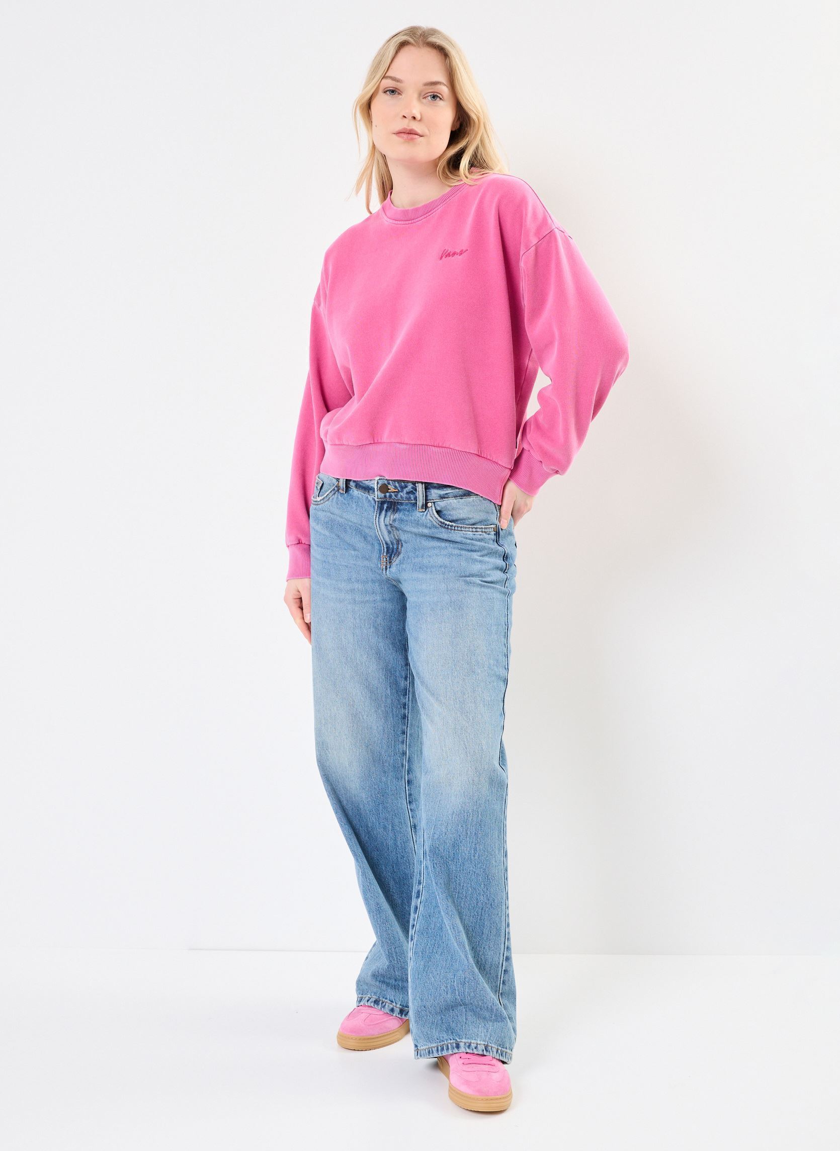 Sweatshirts Retro Crew femme rose Vans Sweatshirts Retro Crew femme rose CHERRIES JUBILEE