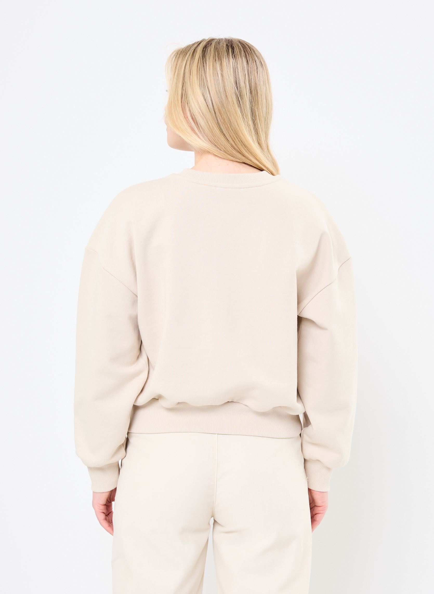 Sweatshirts W STYLE 76 II RETRO CREW femme beige Vans Sweatshirts W STYLE 76 II RETRO CREW femme beige OATMEAL