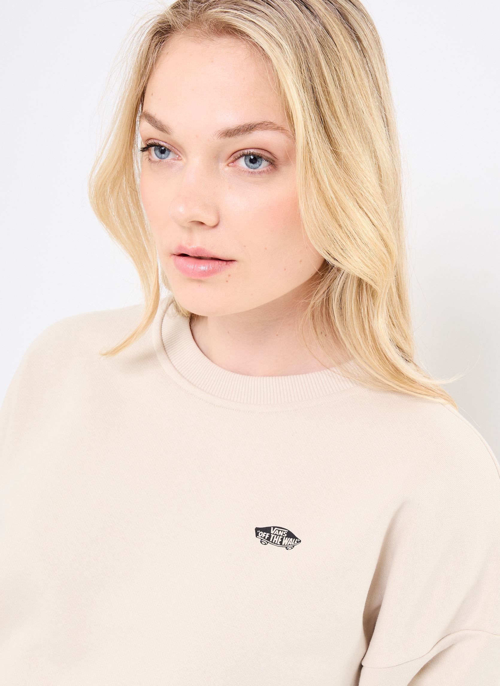 Sweatshirts W STYLE 76 II RETRO CREW femme beige Vans Sweatshirts W STYLE 76 II RETRO CREW femme beige OATMEAL