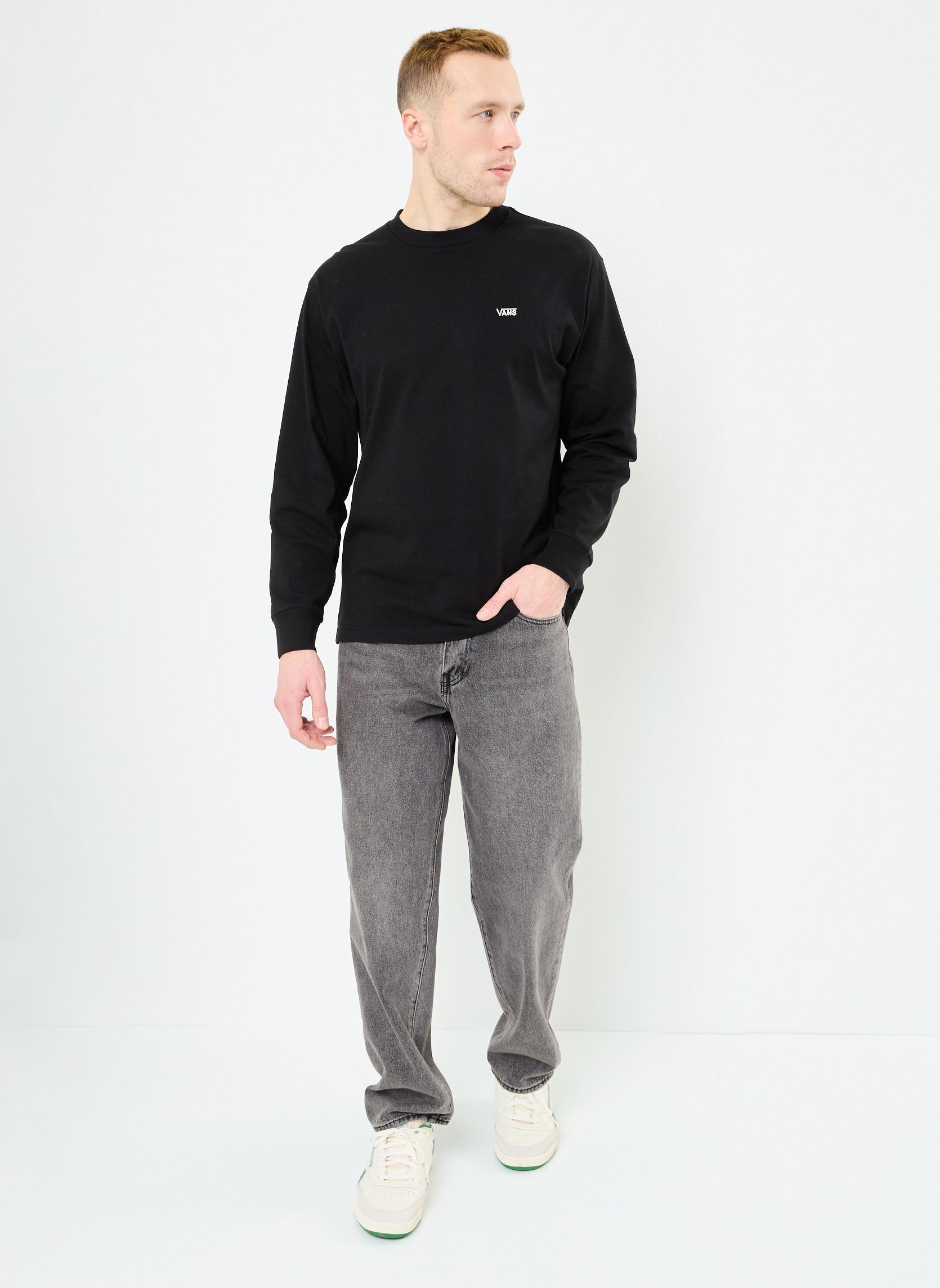 T-Shirts LEFT CHEST II LOOSE LS herren schwarz Vans T-Shirts LEFT CHEST II LOOSE LS herren schwarz BLACK