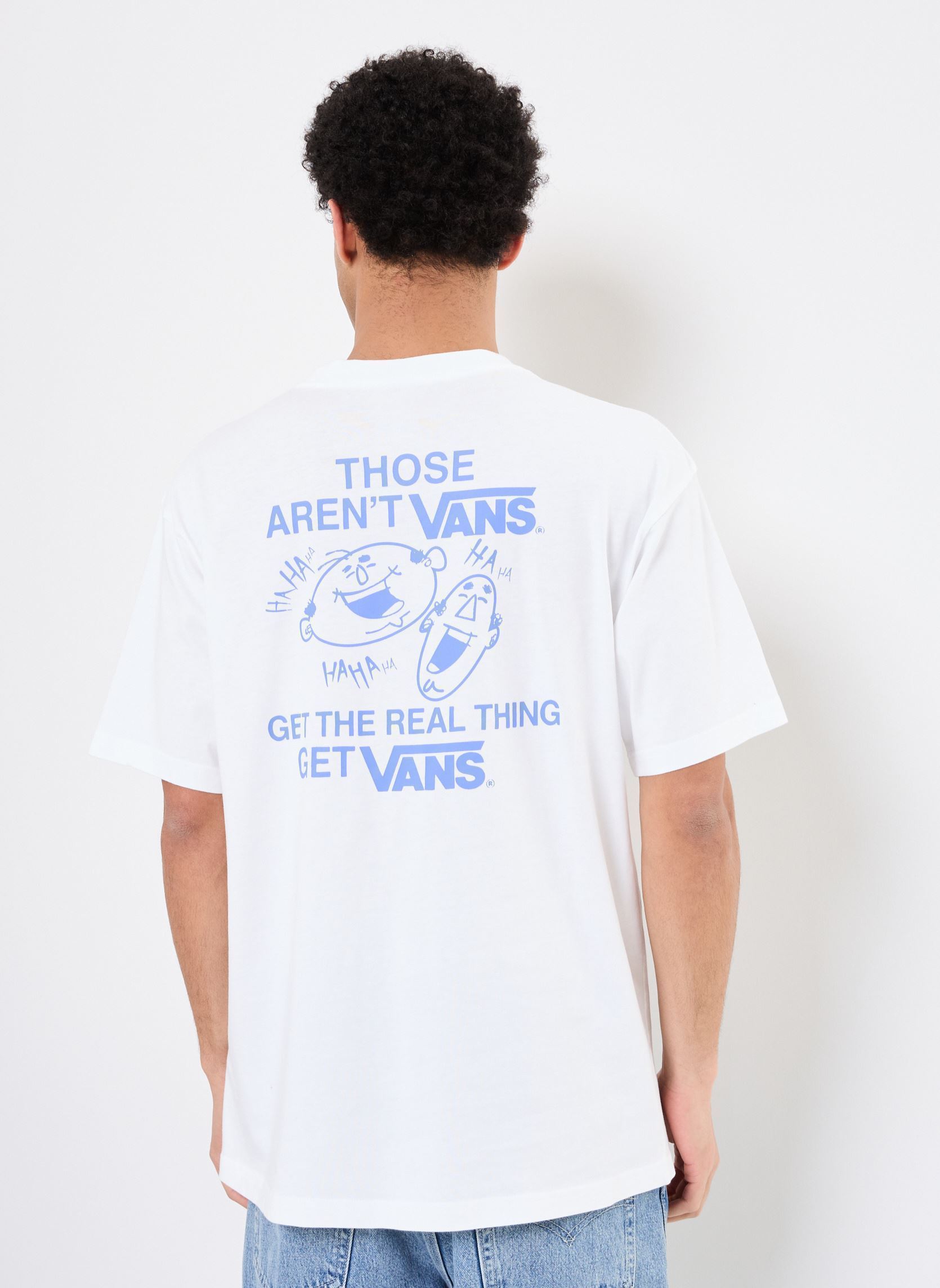 T-shirts met korte mouwen CHUCKLING DUO LOOSE SS heren wit Vans T-shirts met korte mouwen CHUCKLING DUO LOOSE SS heren wit WHITE