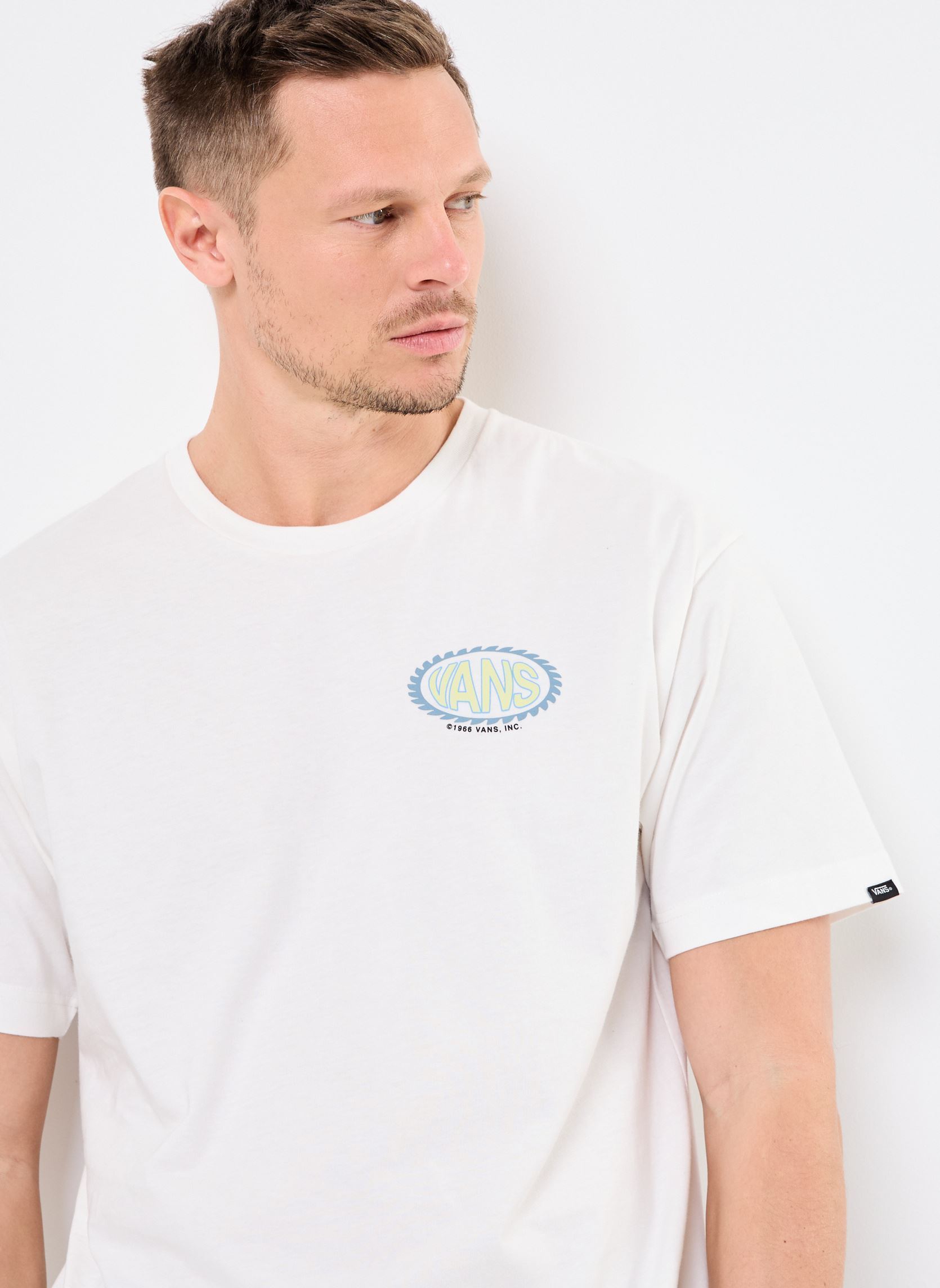 Camisetas de manga corta Road Stop SS hombre blanco Vans Camisetas de manga corta Road Stop SS hombre blanco MARSHMALLOW