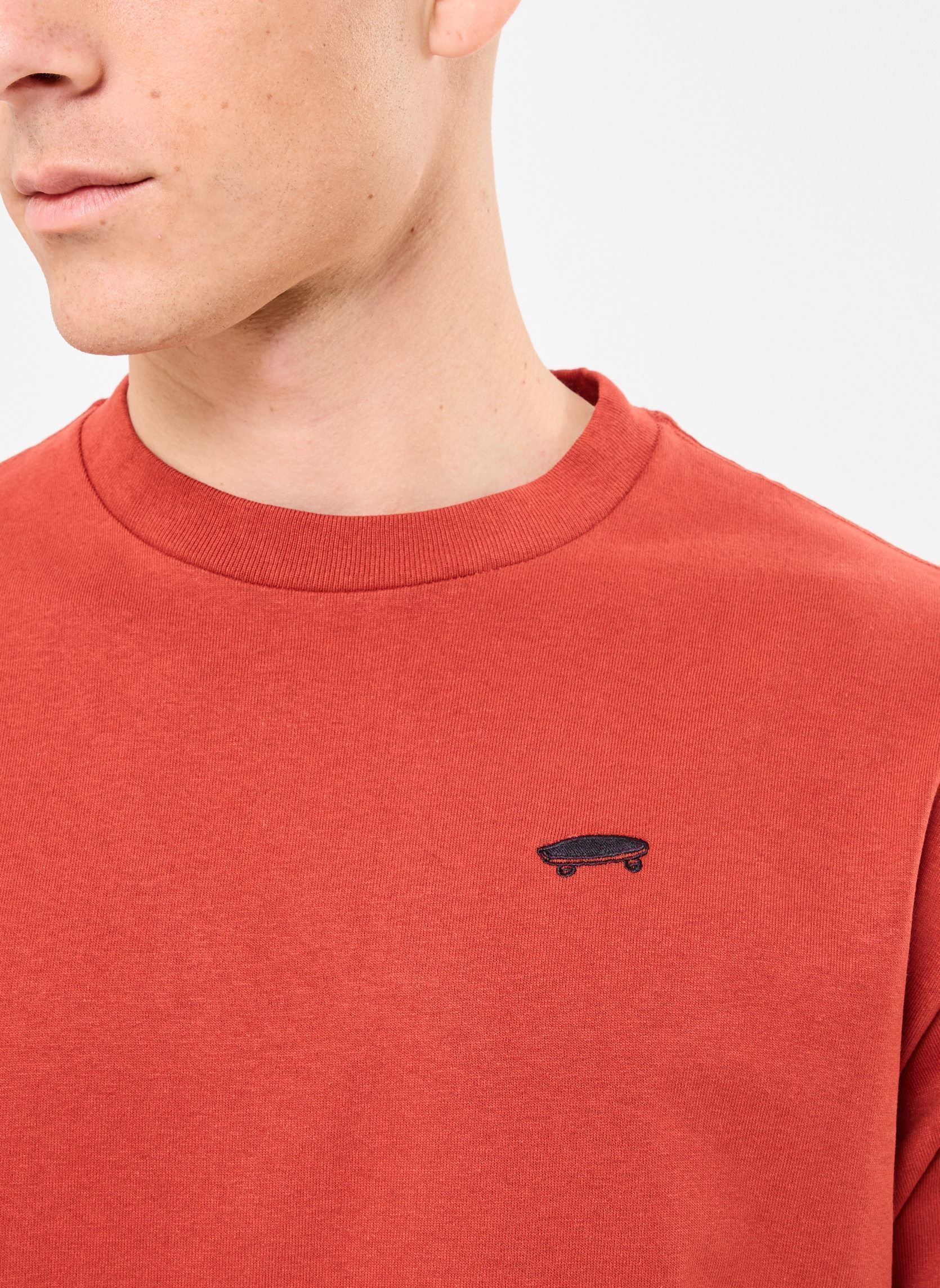 T-shirt a maniche corte SALTON LOOSE SS uomo rosso Vans T-shirt a maniche corte SALTON LOOSE SS uomo rosso RED OCHRE
