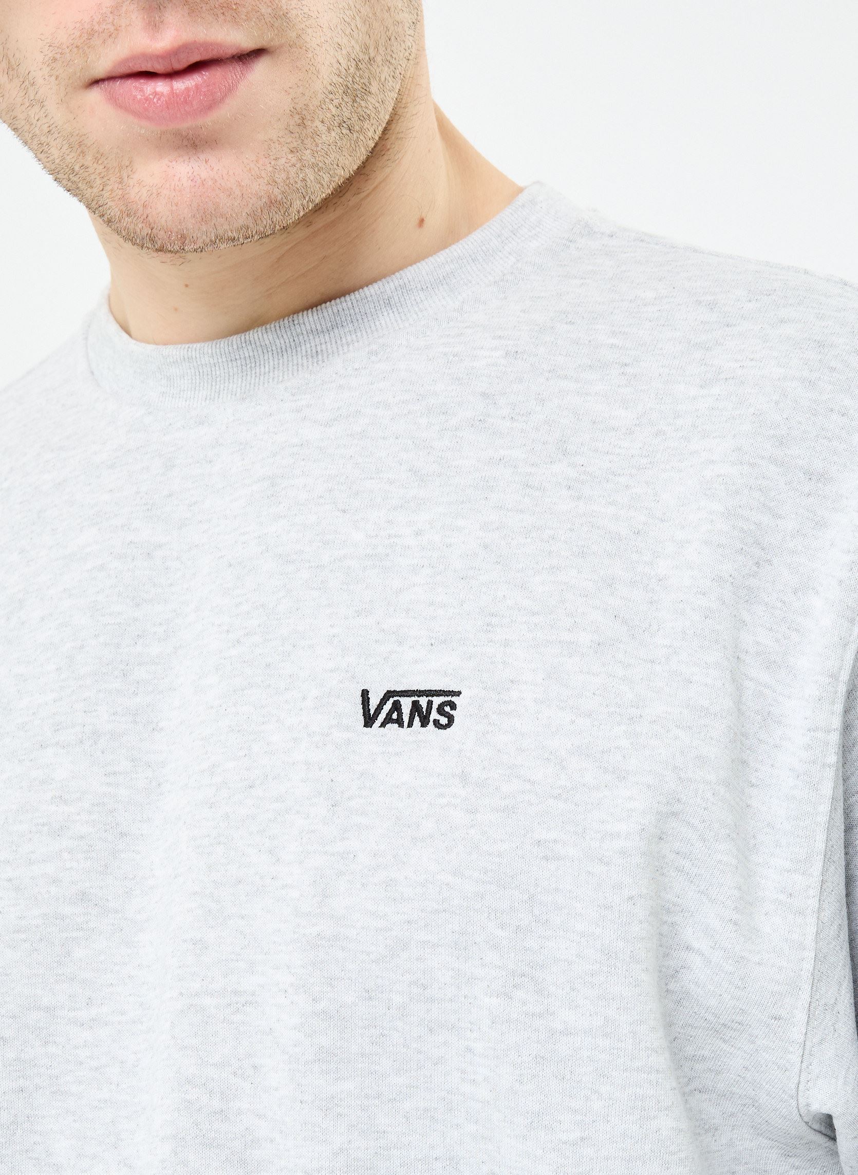 Sweats LEFT CHEST II LOOSE CREW homme gris Vans Sweats LEFT CHEST II LOOSE CREW homme gris LIGHT GREY HEATHER