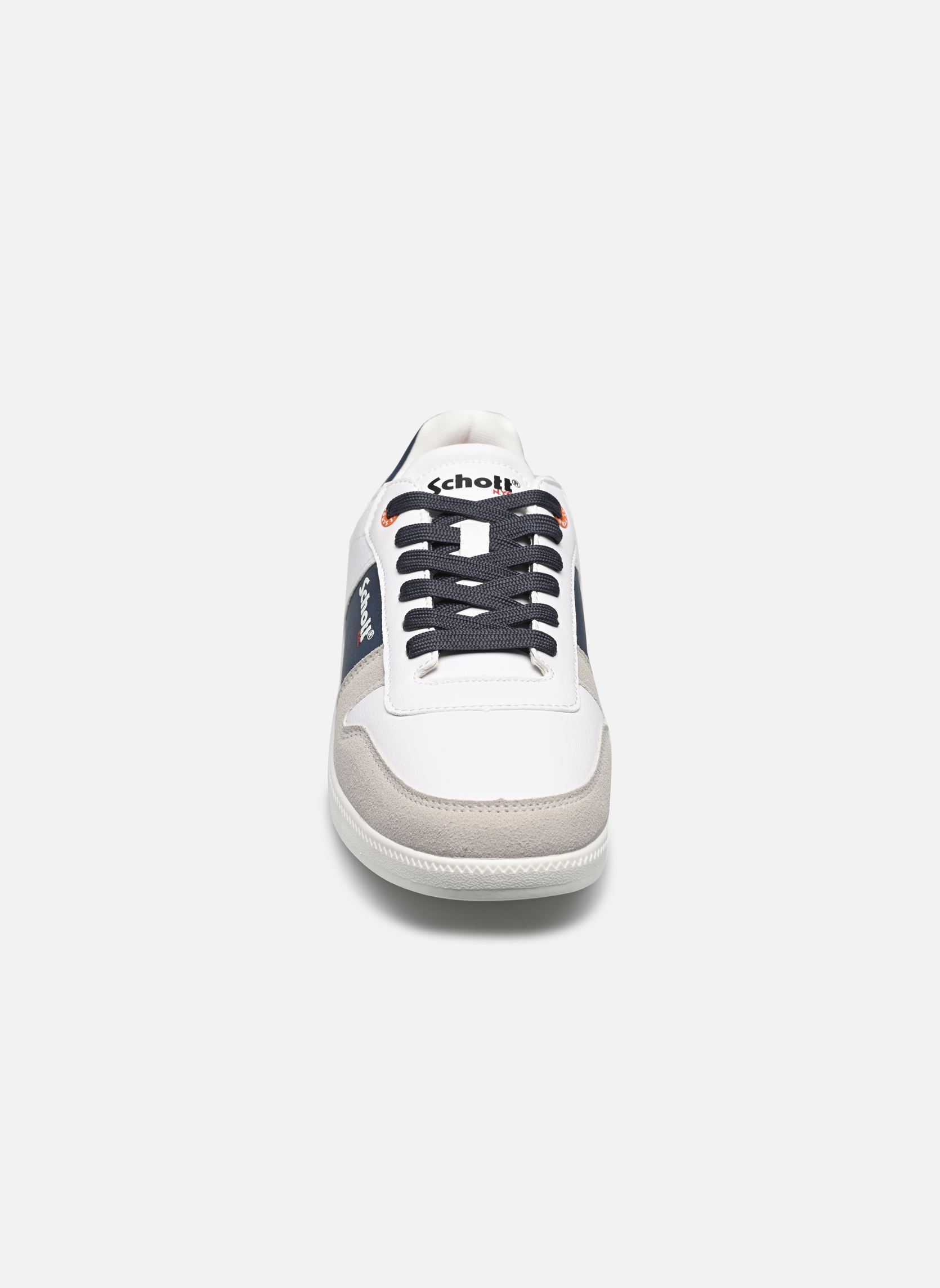 Baskets FOSTER-M homme blanc Schott Baskets FOSTER-M homme blanc White / Navy