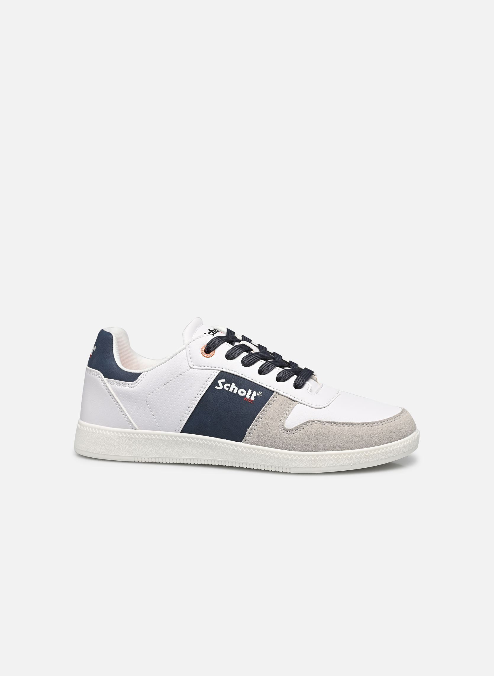 Baskets FOSTER-M homme blanc Schott Baskets FOSTER-M homme blanc White / Navy
