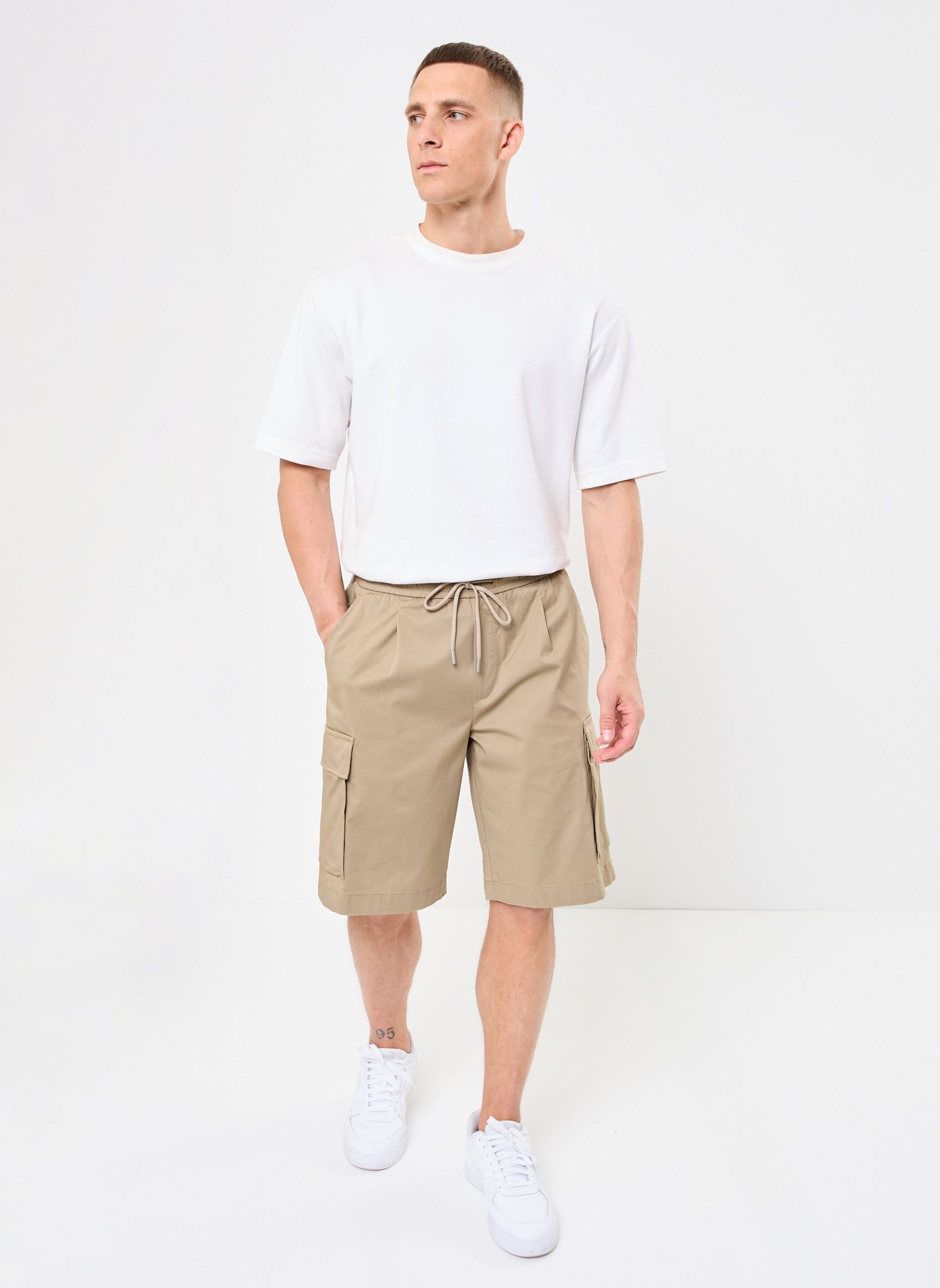 Spijkershorts pantacourt REGULAR heren beige Replay Spijkershorts pantacourt REGULAR heren beige STONE