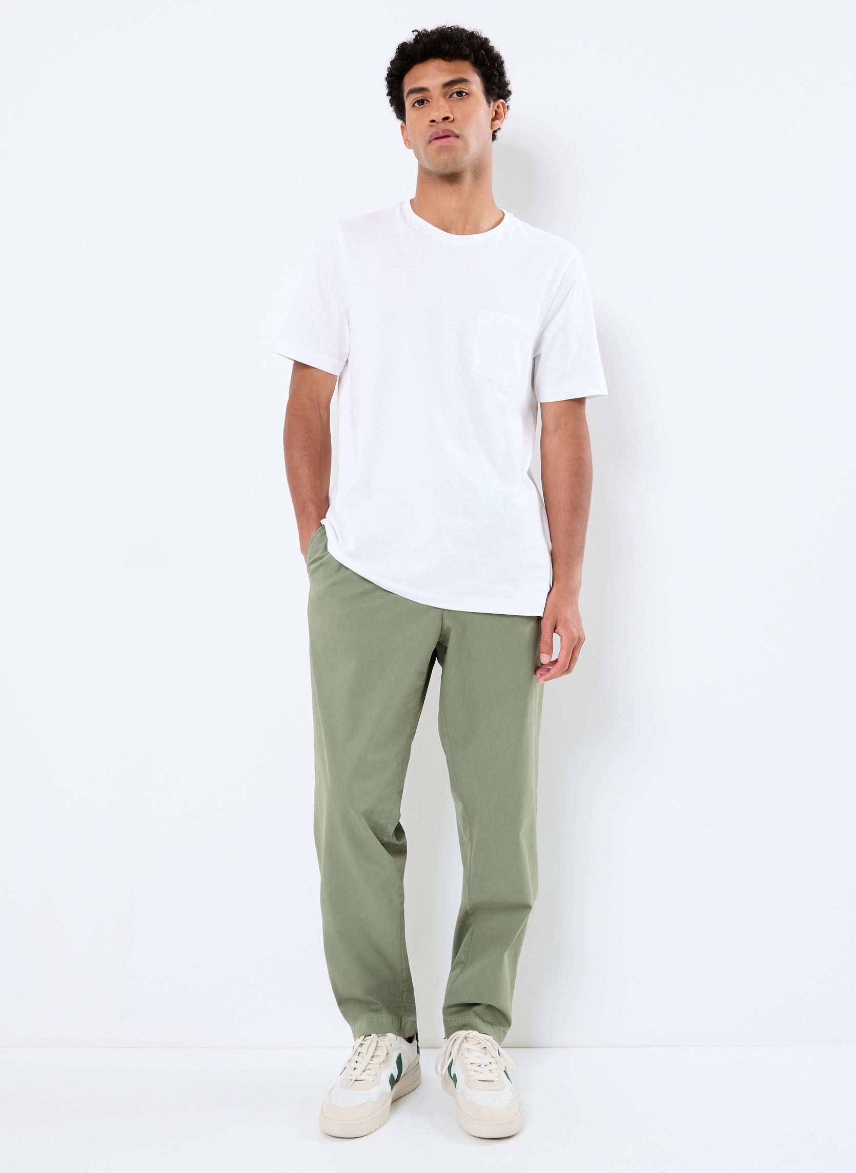 Chino-Hosen Pantalon TAPERED herren grün Replay Chino-Hosen Pantalon TAPERED herren grün SOFT MILITARY