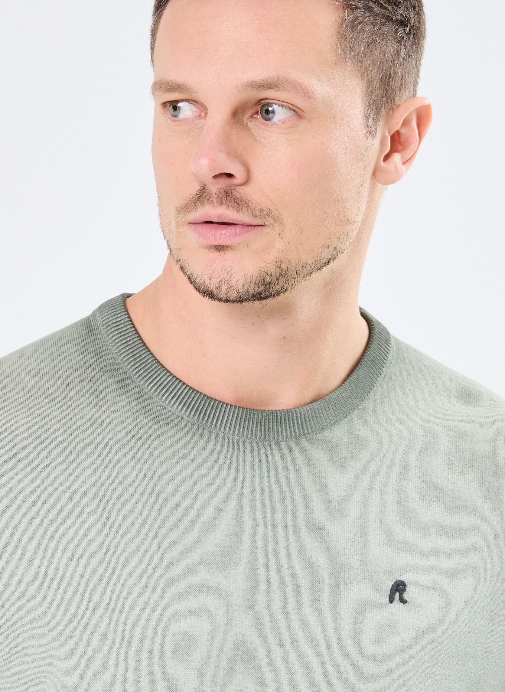 Pulls pull en coton REGULAR homme vert Replay Pulls pull en coton REGULAR homme vert OLIVE