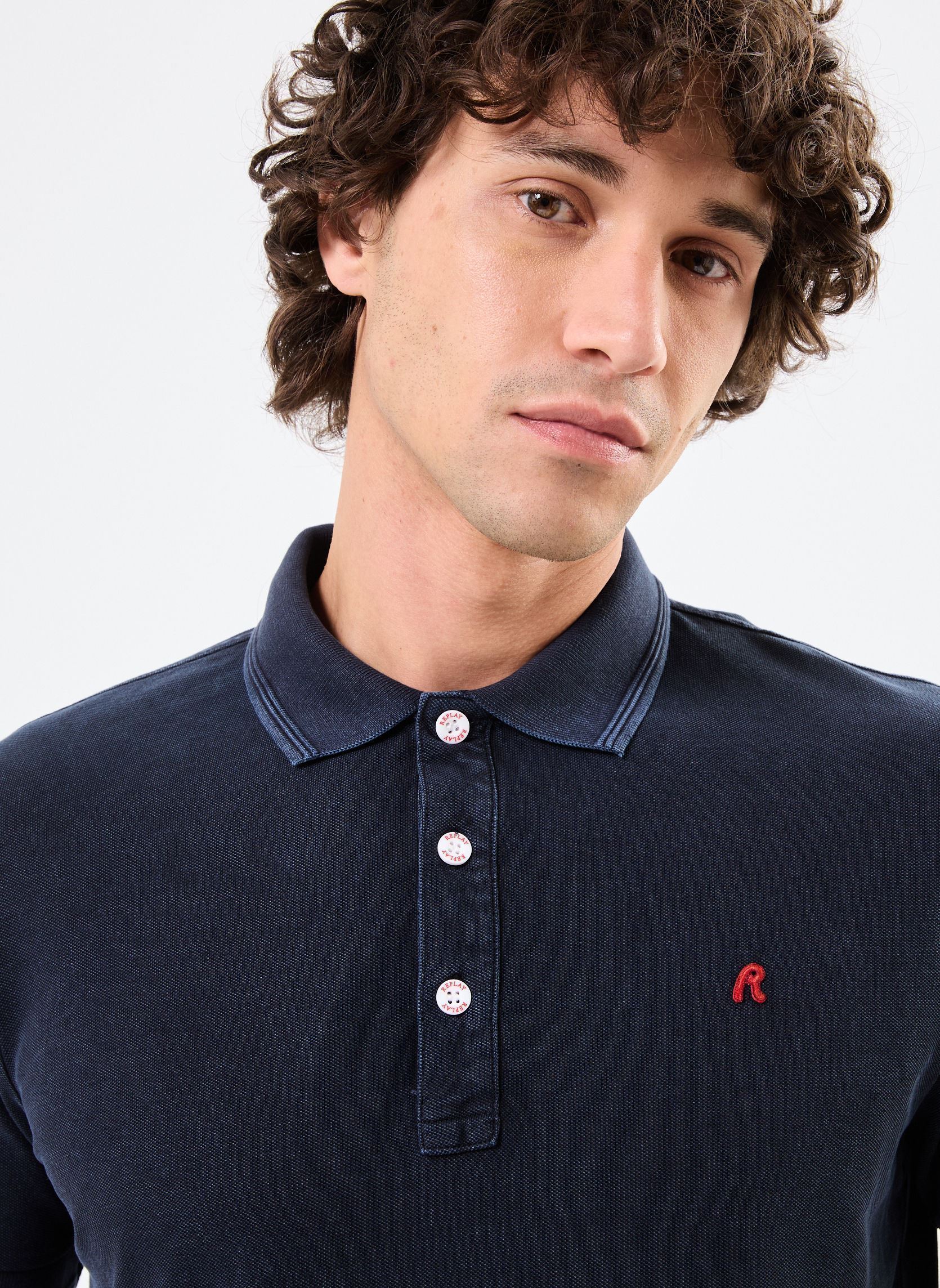 Kurzarm-Poloshirts Polo PIQUET REGULAR_SLIM herren schwarz Replay Kurzarm-Poloshirts Polo PIQUET REGULAR_SLIM herren schwarz BLACK DELAVÈ
