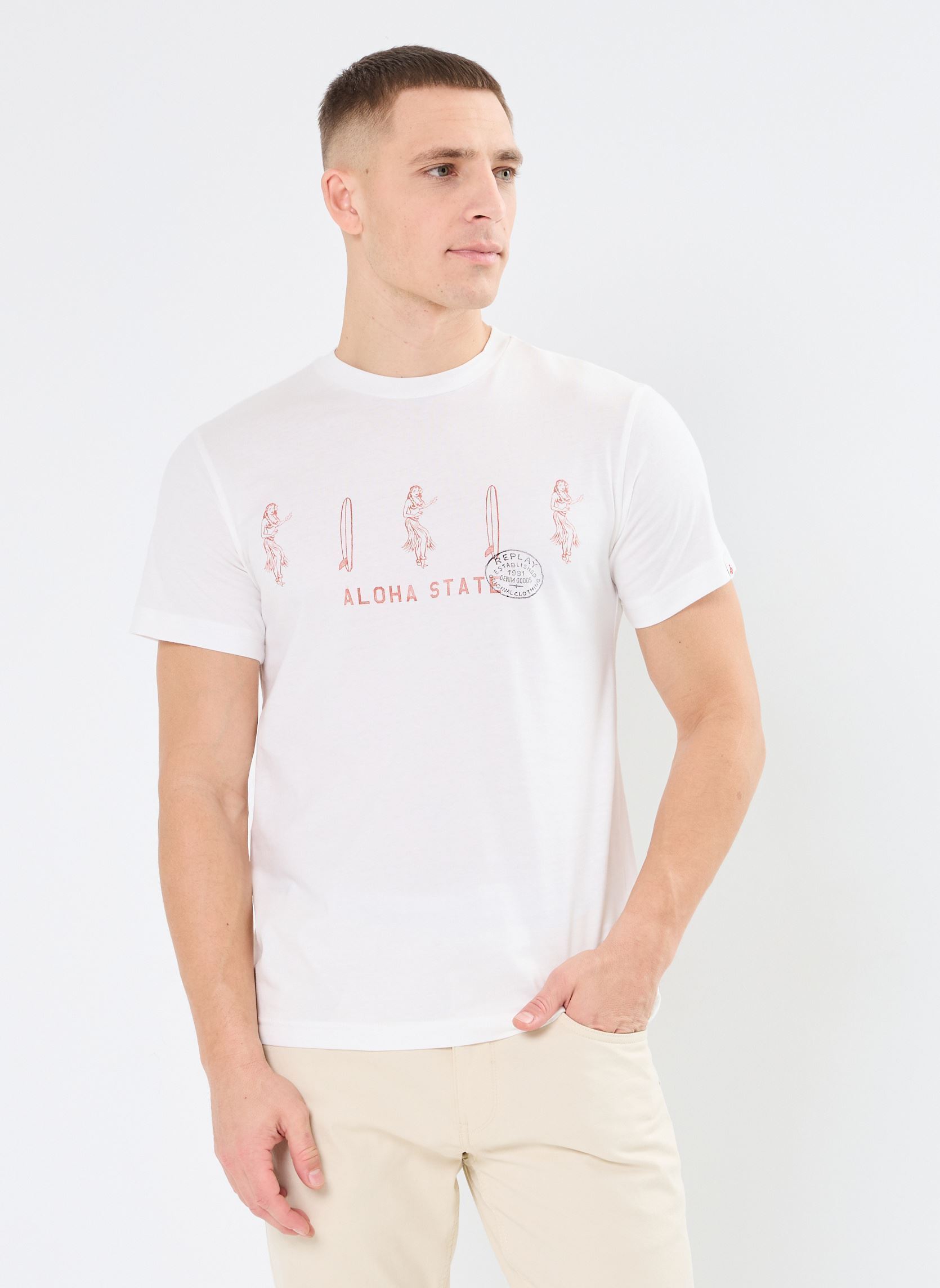 Vêtements Replay REGULAR T Shirt JERSEY pour Accessoires - vue 2