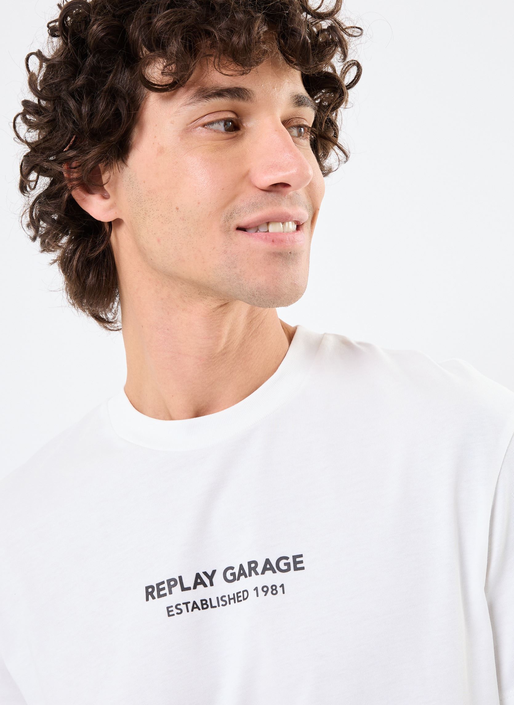 Tee-shirts manches longues RELAXED T-Shirt JERSEY homme blanc Replay Tee-shirts manches longues RELAXED T-Shirt JERSEY homme blanc NATURAL WHITE
