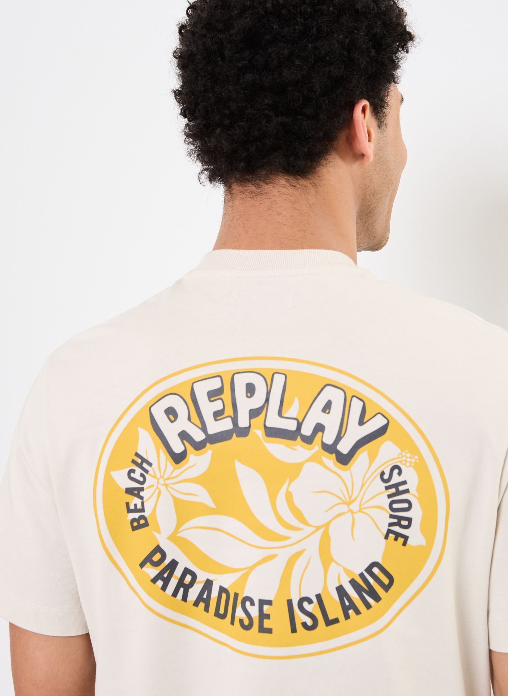 Langarm-T-Shirts RELAXED T-Shirt JERSEY herren grau Replay Langarm-T-Shirts RELAXED T-Shirt JERSEY herren grau ALABASTER
