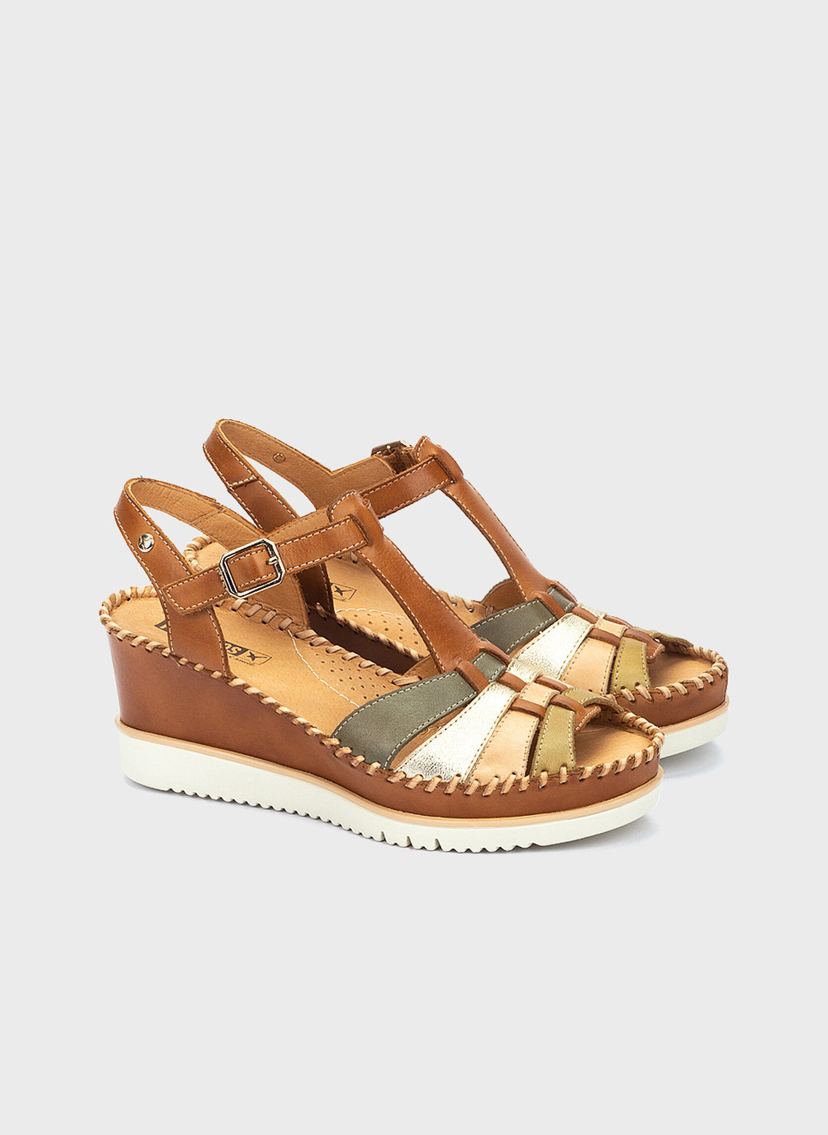 Sandales AGUADULCE femme marron Pikolinos Sandales AGUADULCE femme marron Cognac