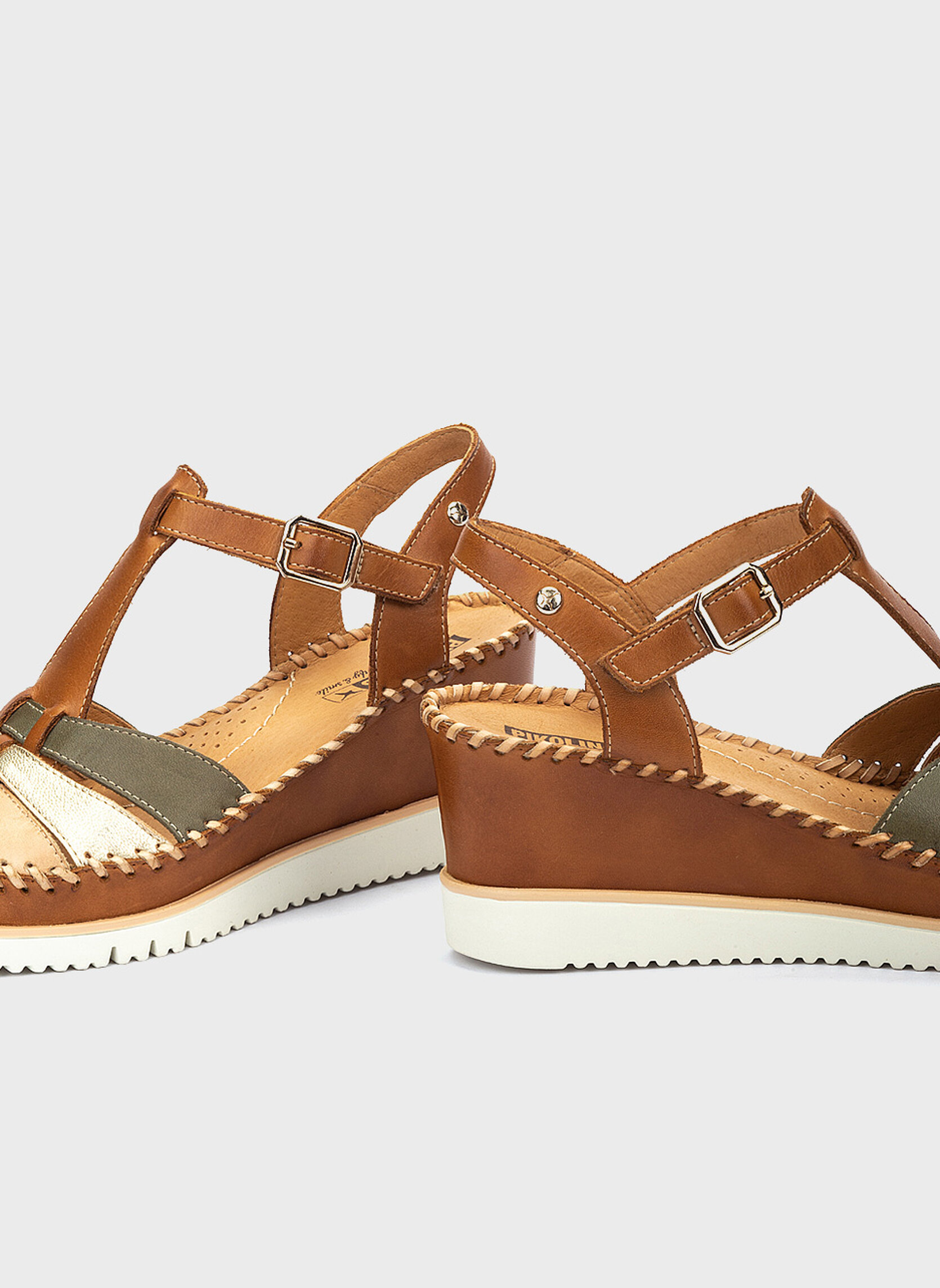 Sandales AGUADULCE femme marron Pikolinos Sandales AGUADULCE femme marron Cognac