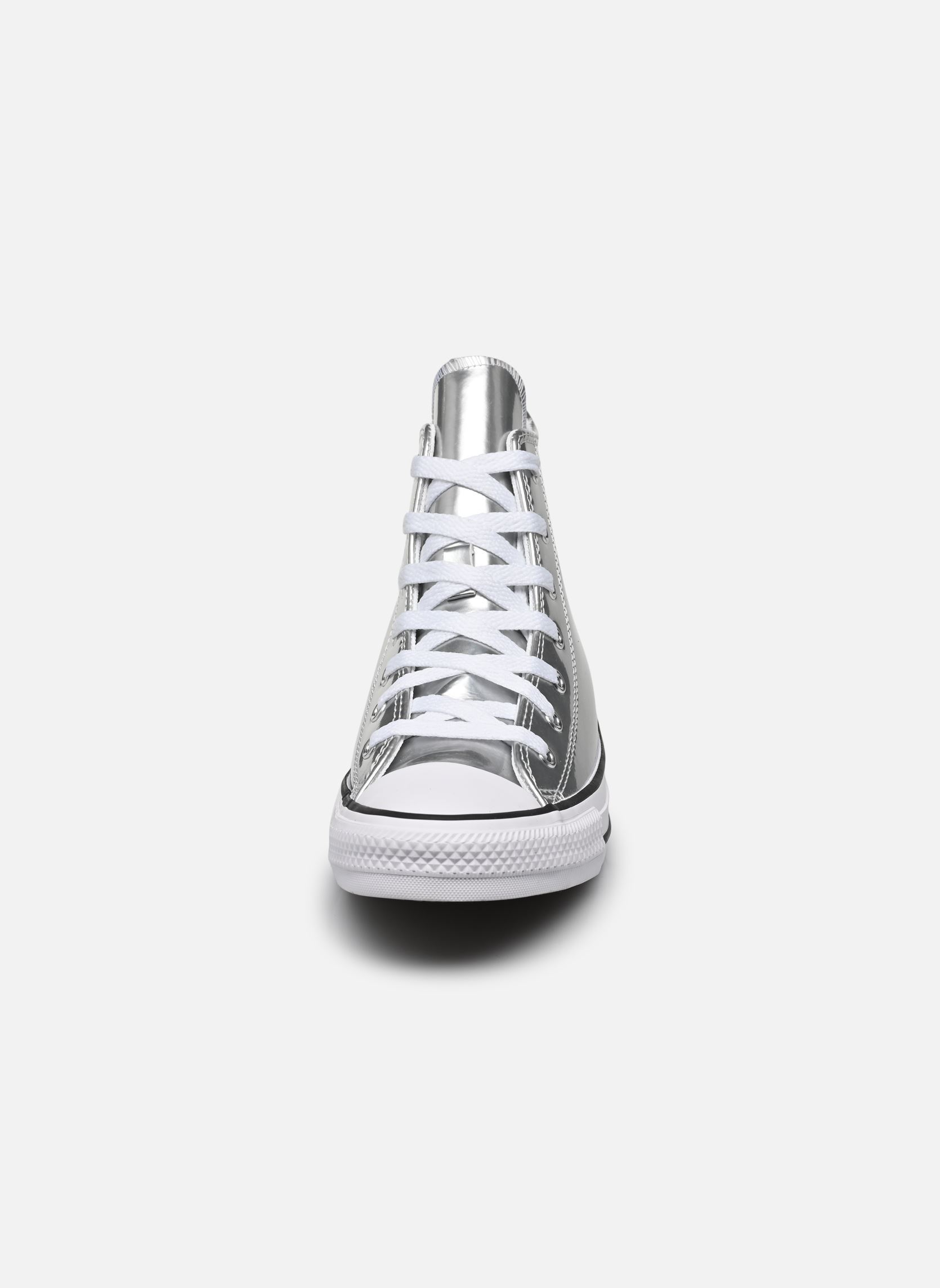 Sneaker Chuck Taylor All Star Hi Shine J mädchen silber Converse Sneaker Chuck Taylor All Star Hi Shine J mädchen silber Silver/White/Silver