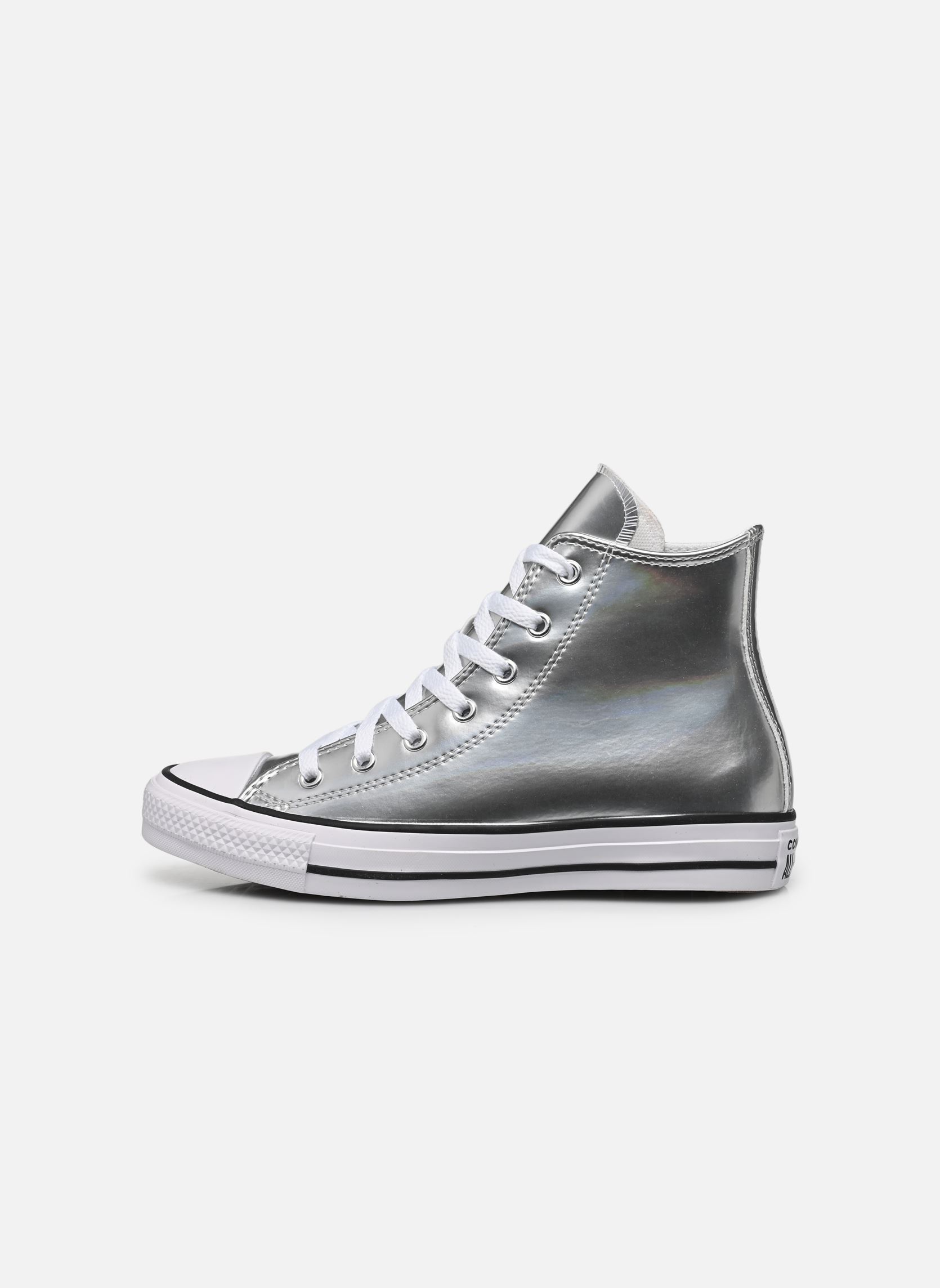 Sneaker Chuck Taylor All Star Hi Shine J mädchen silber Converse Sneaker Chuck Taylor All Star Hi Shine J mädchen silber Silver/White/Silver